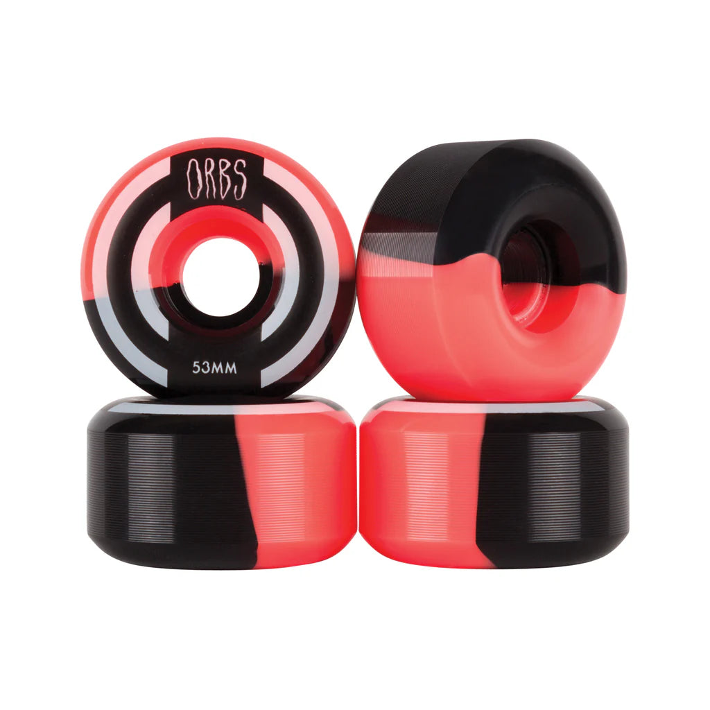 Orbs Apparitions Splits 99A Coral/Black Wheels - 53mm