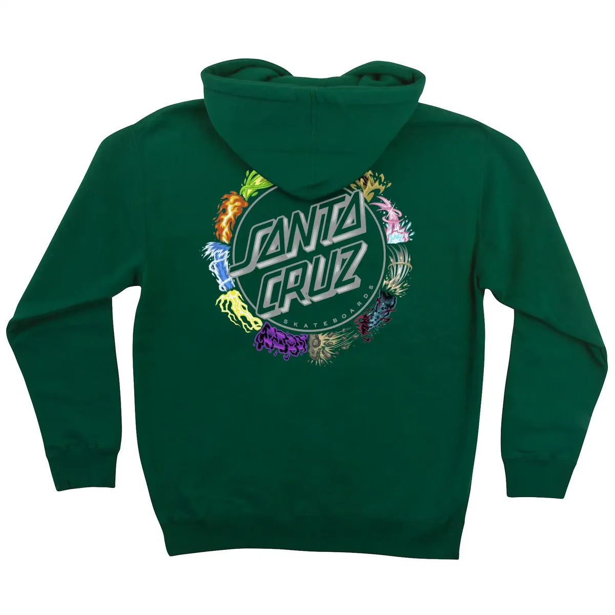 Santa Cruz x Pokemon TCG Power Dot Hooded Sweatshirt - Forest Green