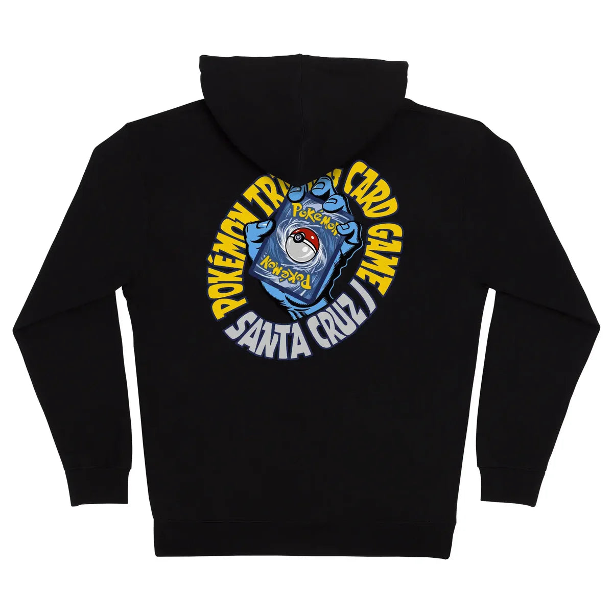 Santa Cruz x Pokemon TCG Hand Zip Hooded Sweatshirt - Black
