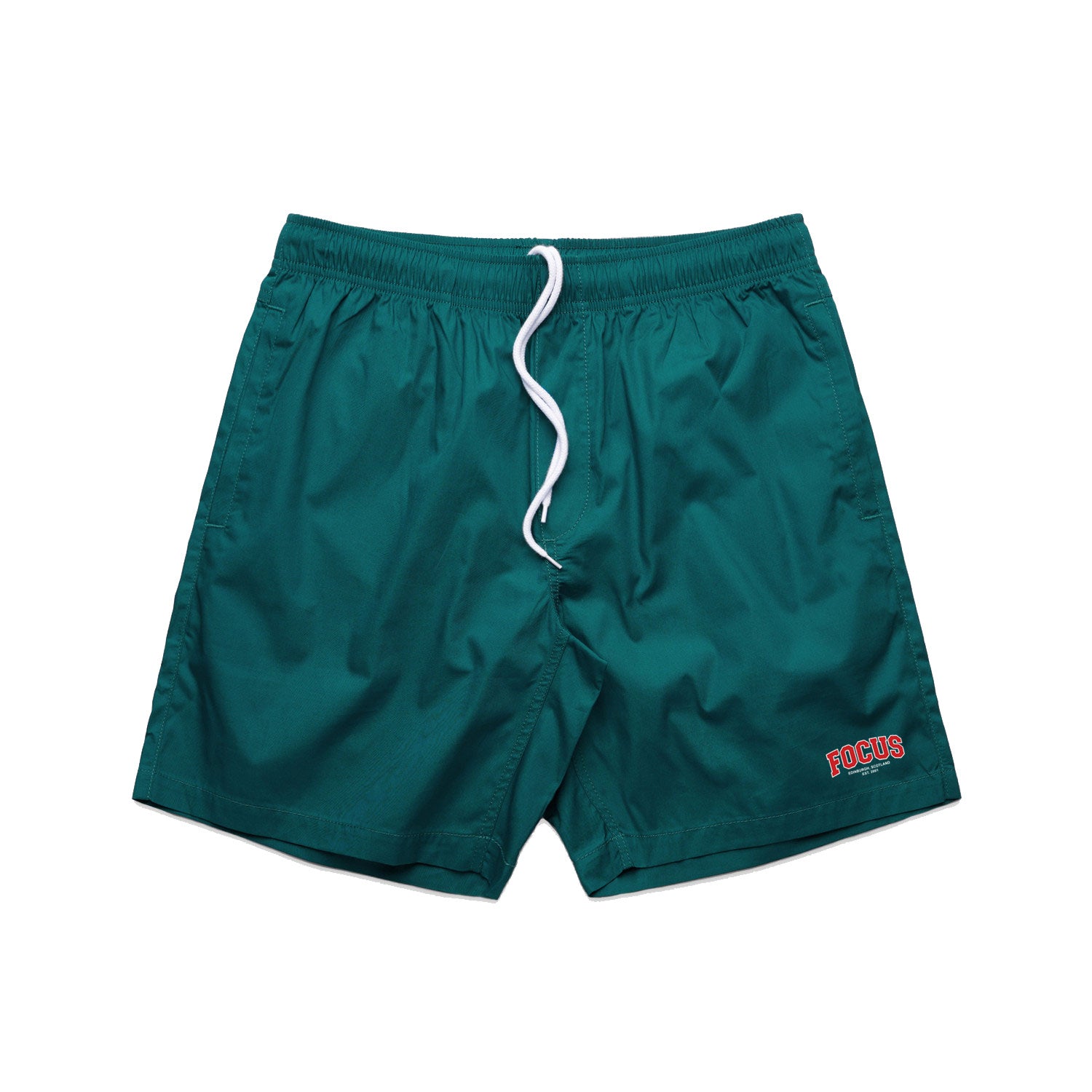 Focus College Logo Beach Shorts - Atlantic Blue