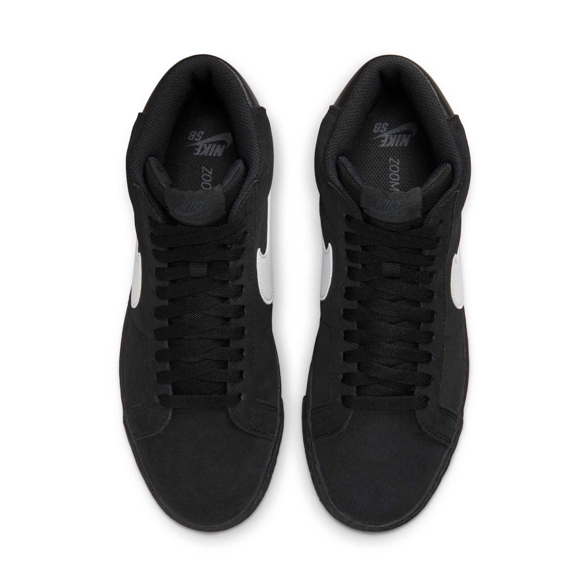 Nike SB Zoom Blazer Mid Shoes - Black/White-Black