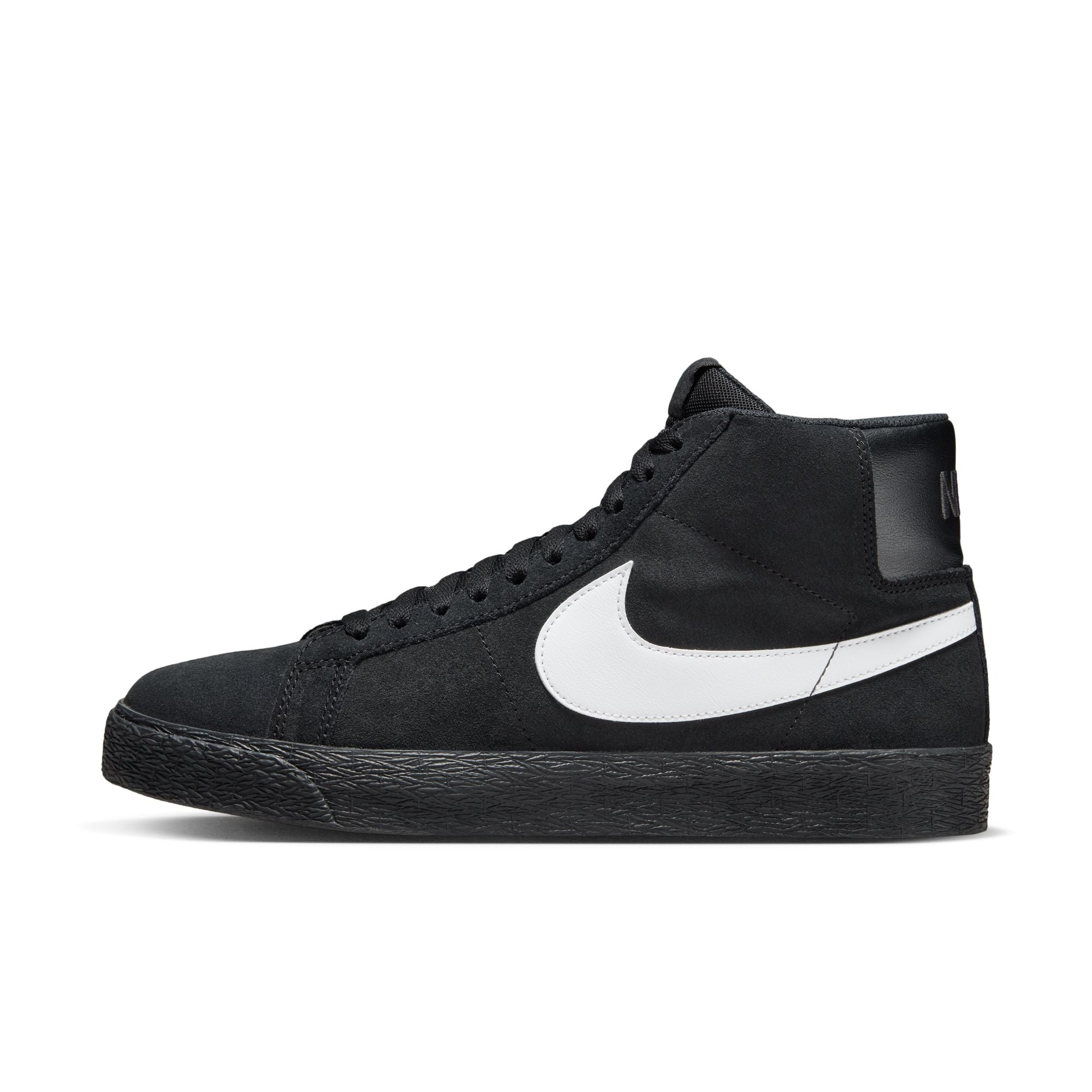 Nike SB Zoom Blazer Mid Shoes - Black/White-Black