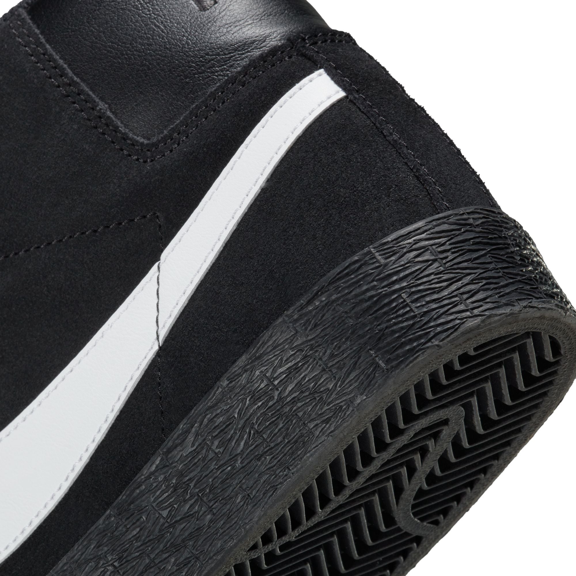 Nike SB Zoom Blazer Mid Shoes - Black/White-Black