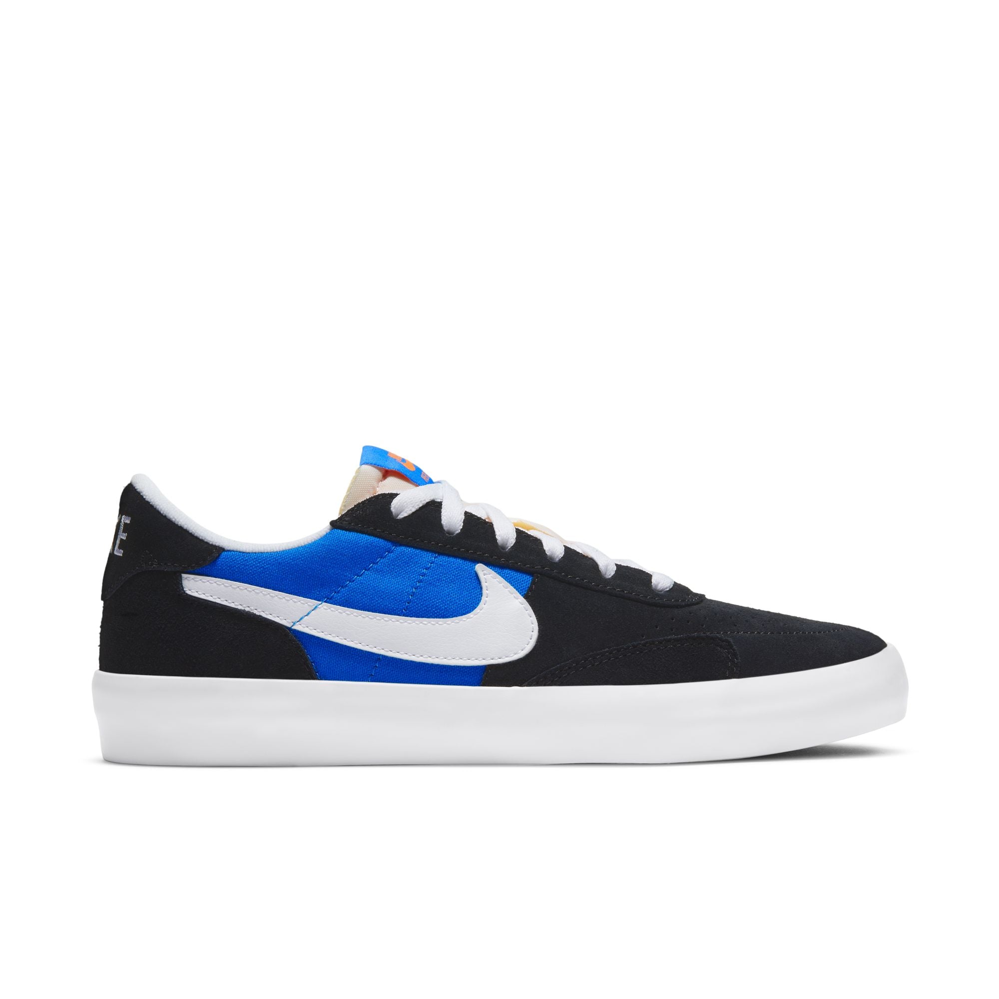 Nike SB Heritage Vulc Shoes - Black/White-Signal Blue-Safety Orange