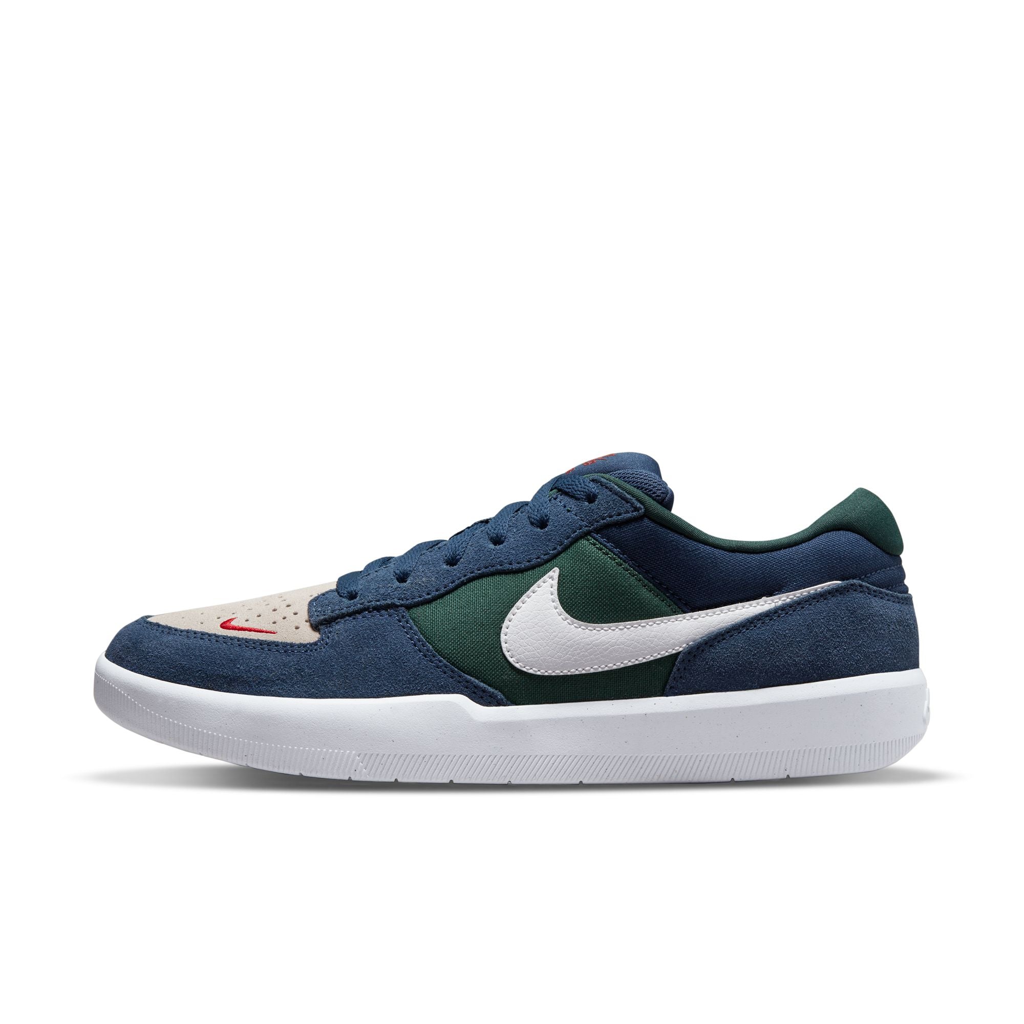 Nike SB Force 58 Shoes - Navy/Summit White-Noble Green
