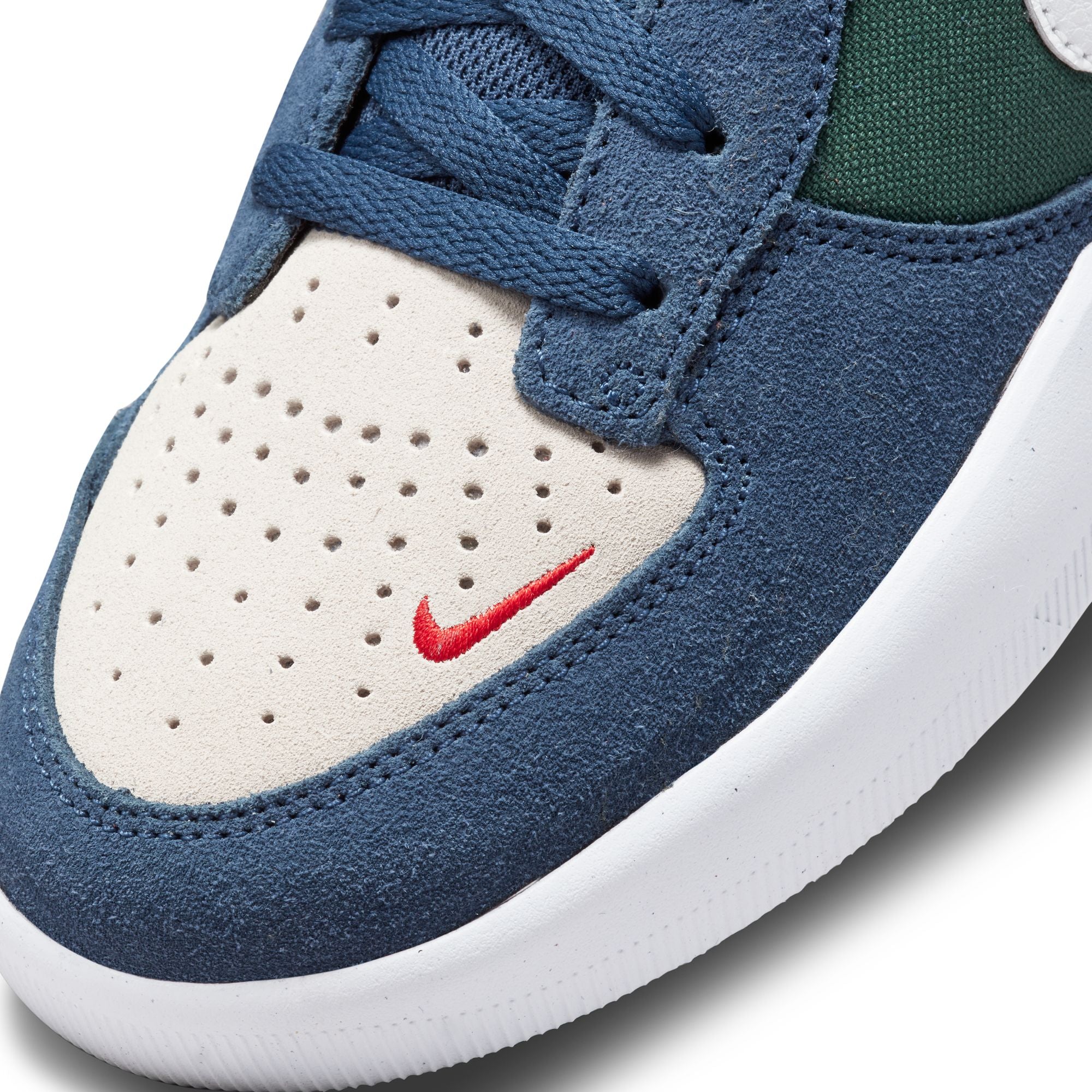Nike SB Force 58 Shoes - Navy/Summit White-Noble Green