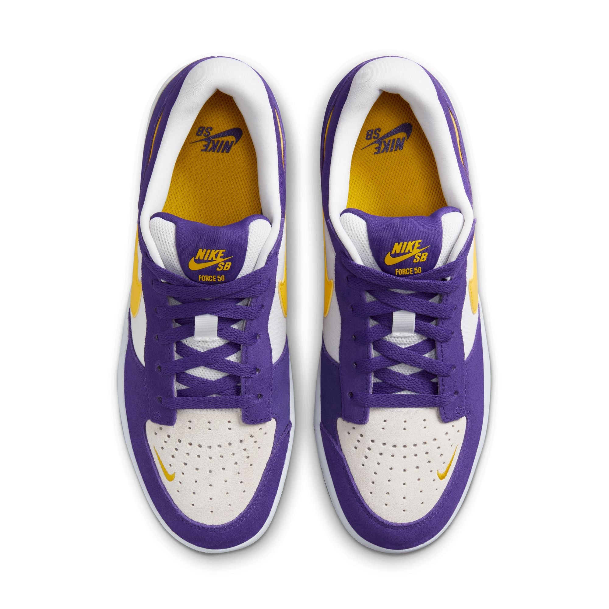 Nike SB Force 58 Premium Shoes - Court Purple/Amarillo-White