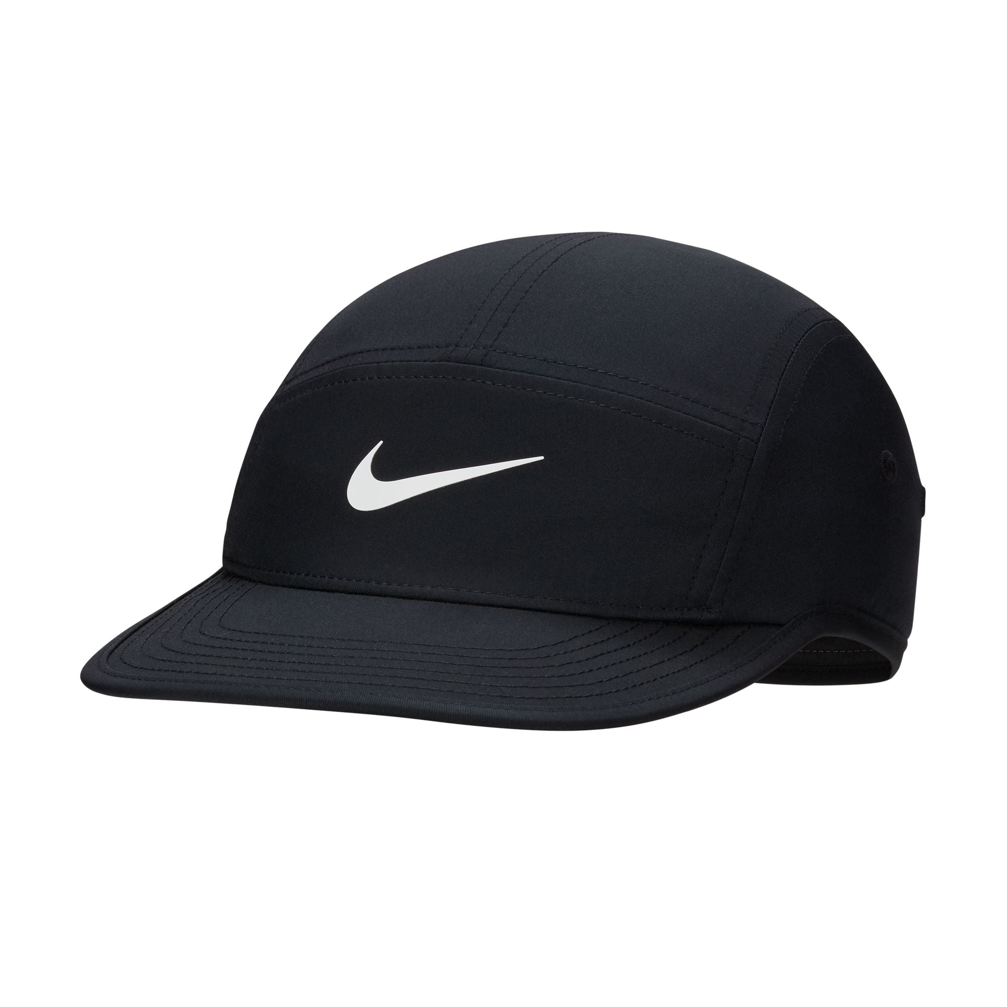 Black Nike five panel cap with white swoosh. Free uk shipping for orders over £50