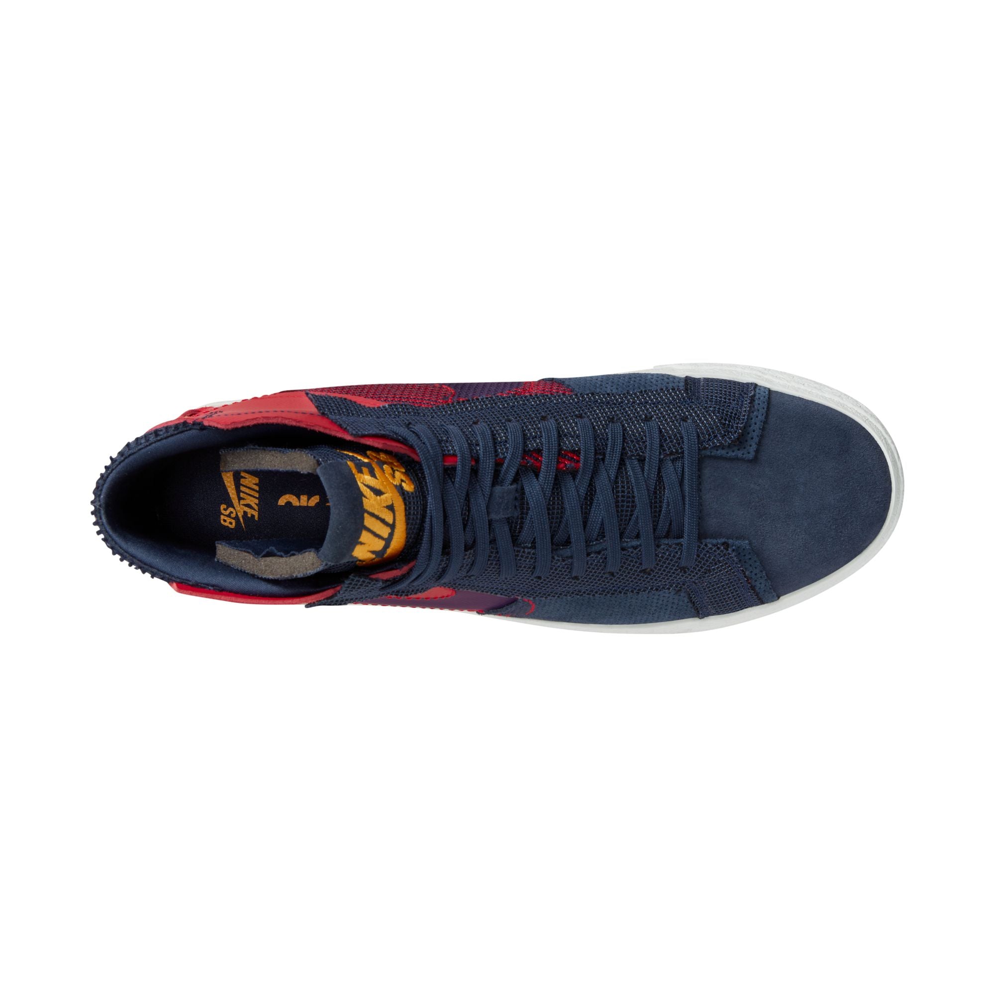 Nike SB Blazer Mid Premium Shoes - University Red/Midnight Navy