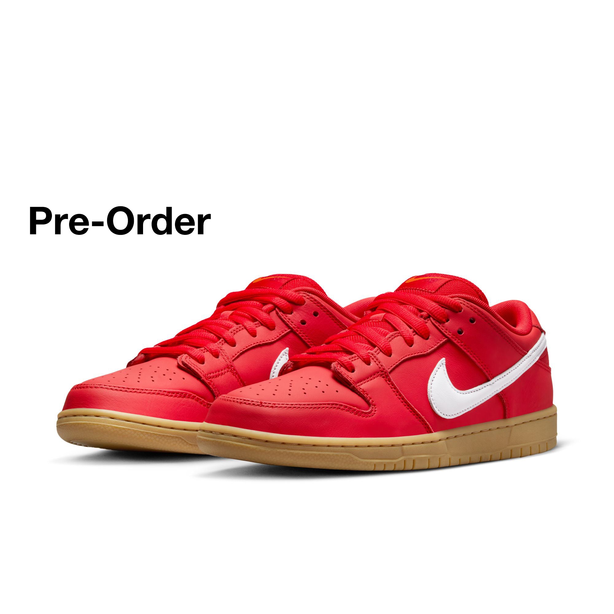 Nike SB Dunk Low Pro ISO Shoes - University Red/White PRE-ORDER