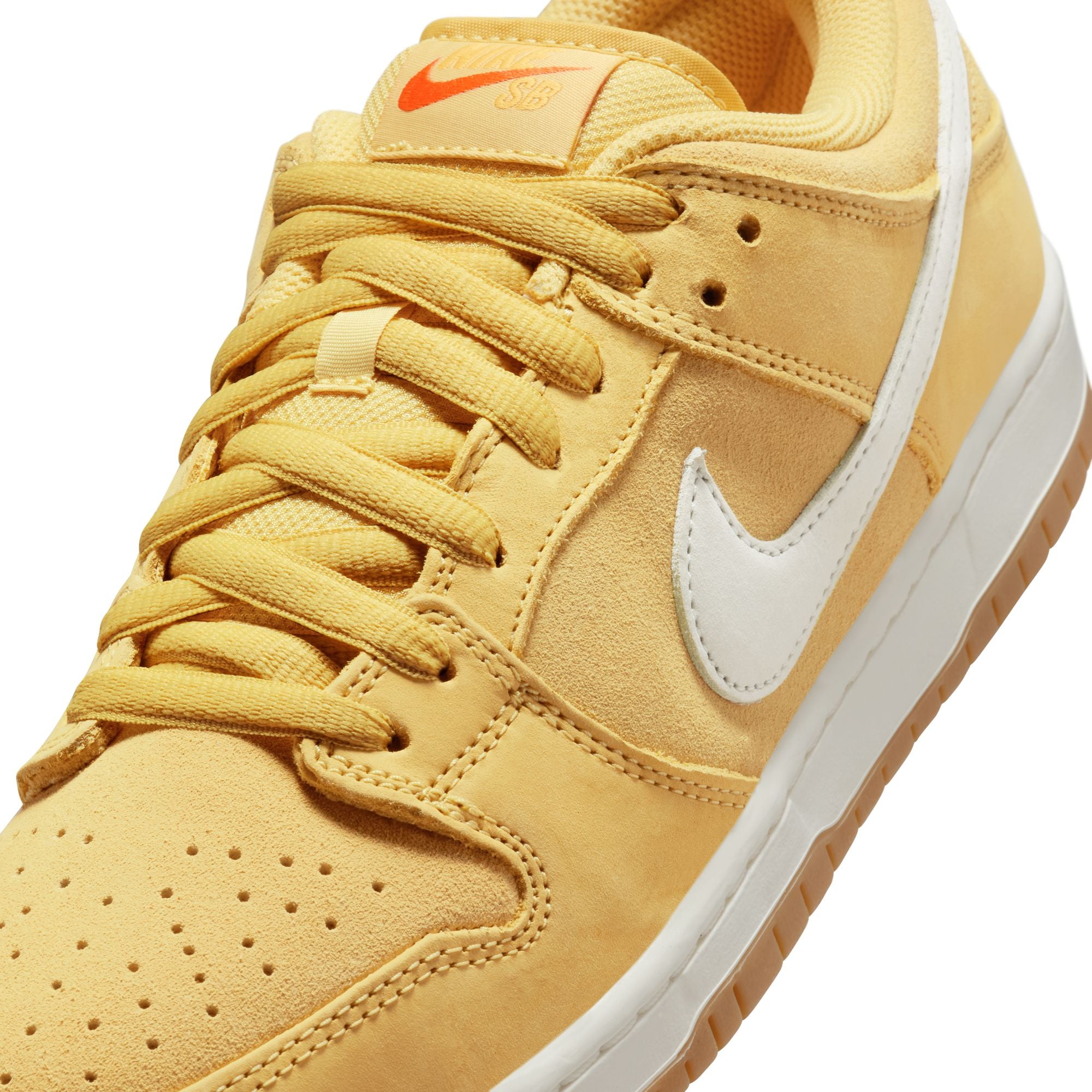 Nike SB Dunk Low Pro ISO Shoes - Saturn Gold/Sail-Solar Flare