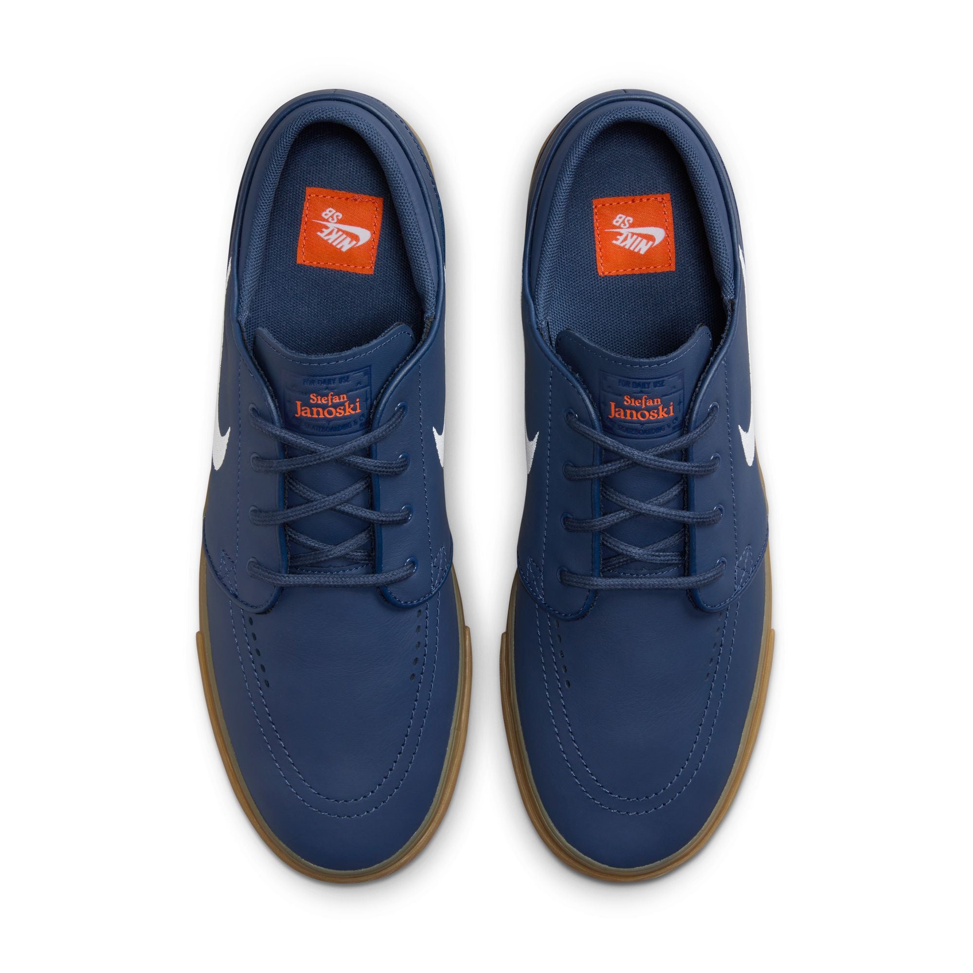 Nike SB ISO Janoski OG+ Shoes - Navy/White-Gum-Light Brown