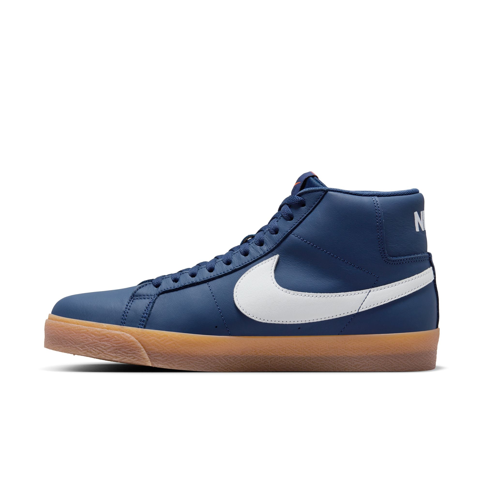 Nike SB ISO Zoom Blazer Mid Shoes - Navy/White-Gum-Light Brown