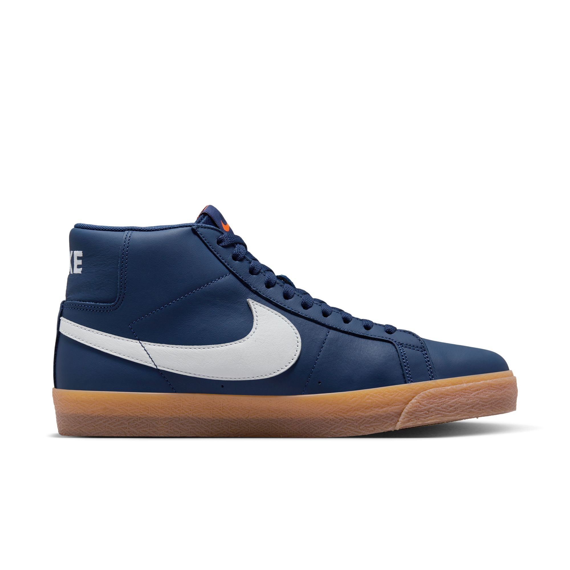 Nike SB ISO Zoom Blazer Mid Shoes - Navy/White-Gum-Light Brown