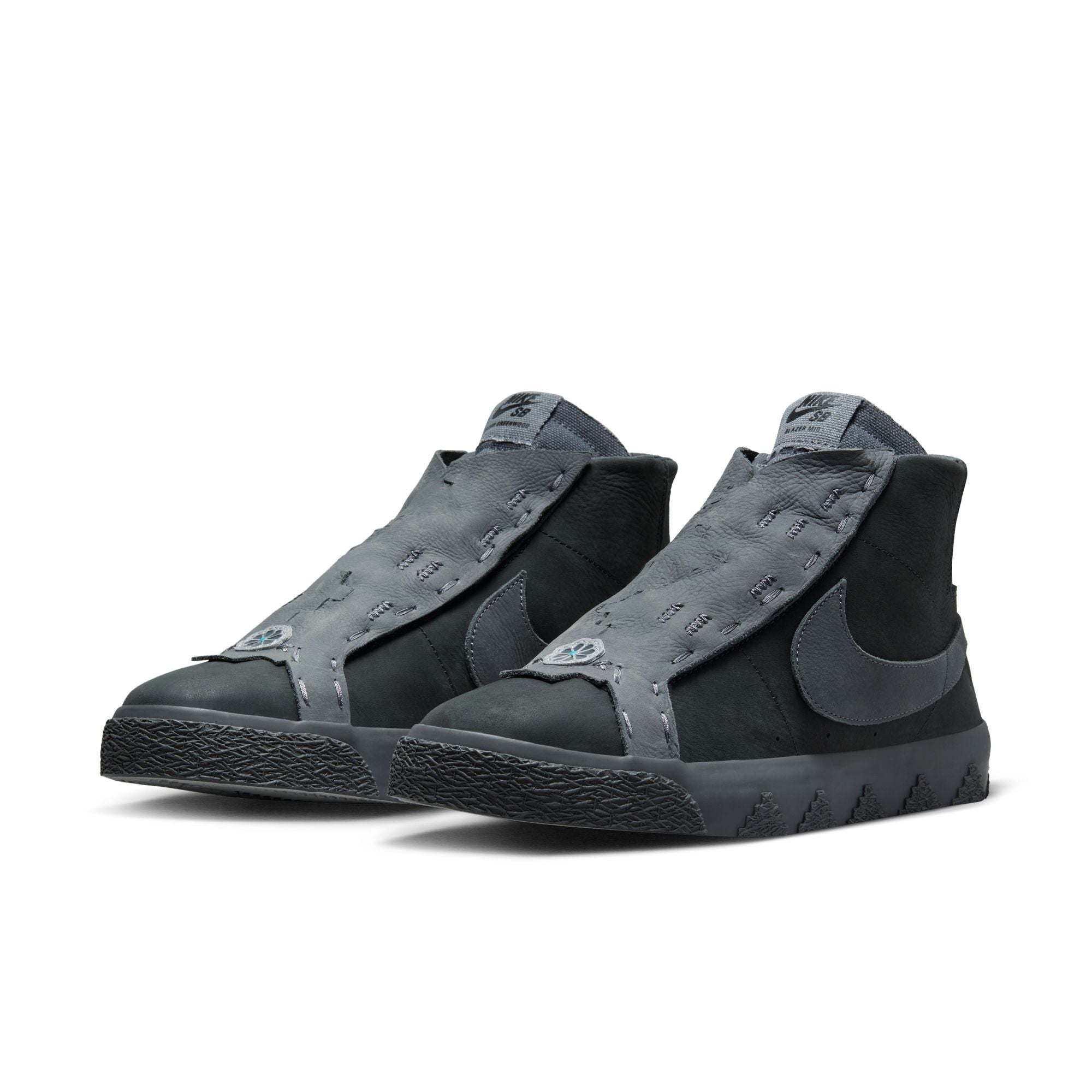 Nike SB x Di Orr Greenwood Blazer Mid Shoes Anthracite Dark Smoke Grey UK6