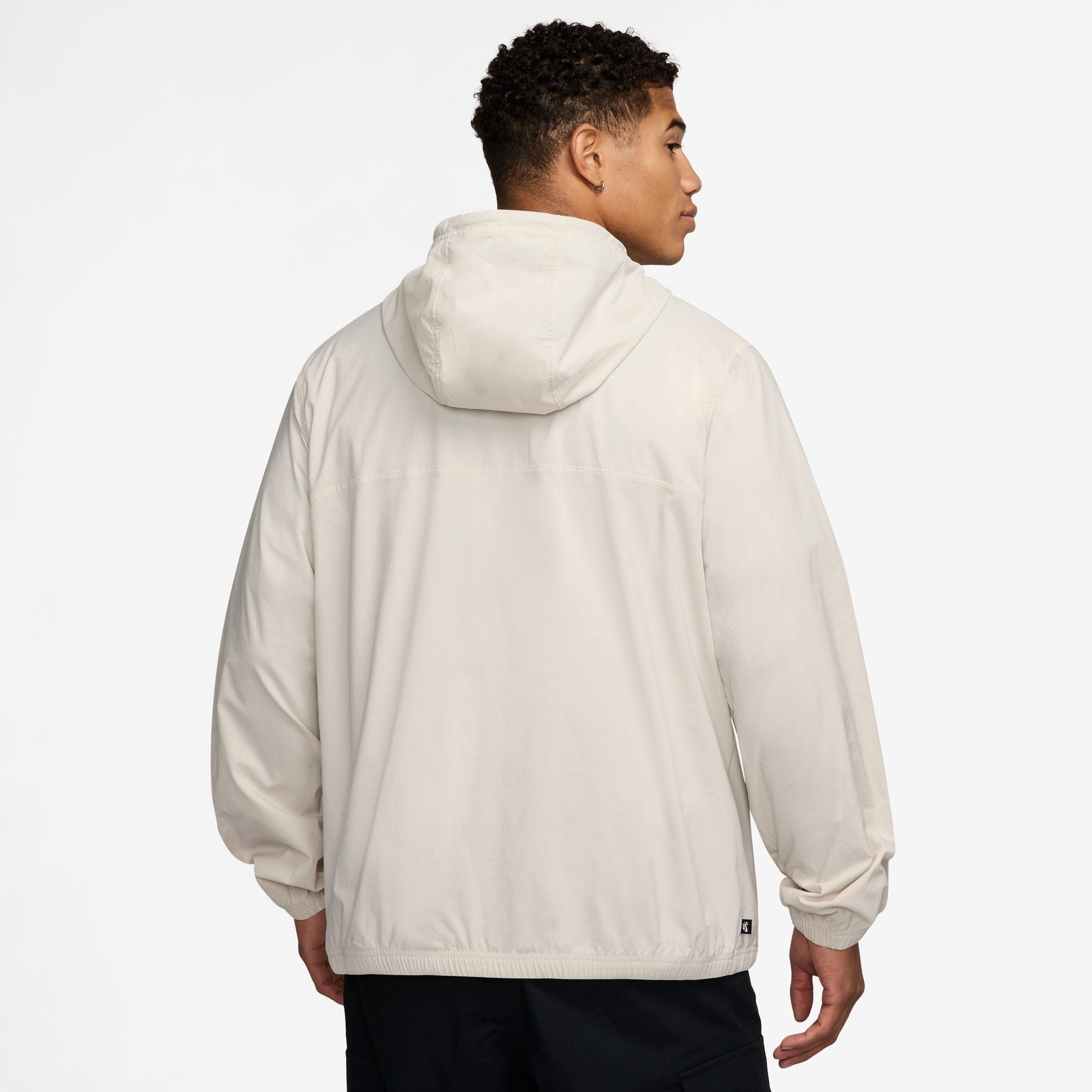 Nike SB Half Zip Pullover Hooded Jacket - Lt Orewood Brown/Khaki