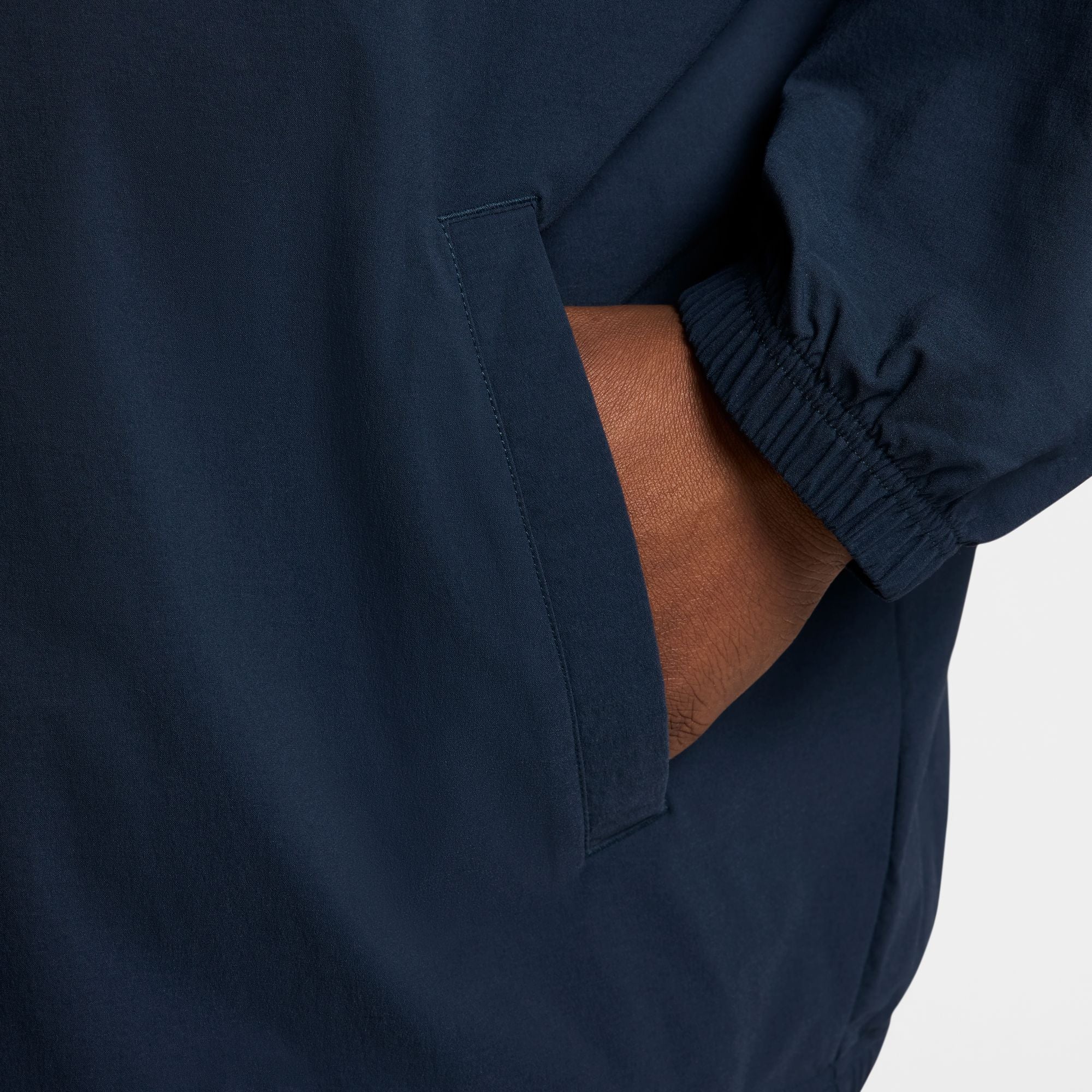 Nike SB Half Zip Pullover Hooded Jacket - Army Navy/Denim Turquoise