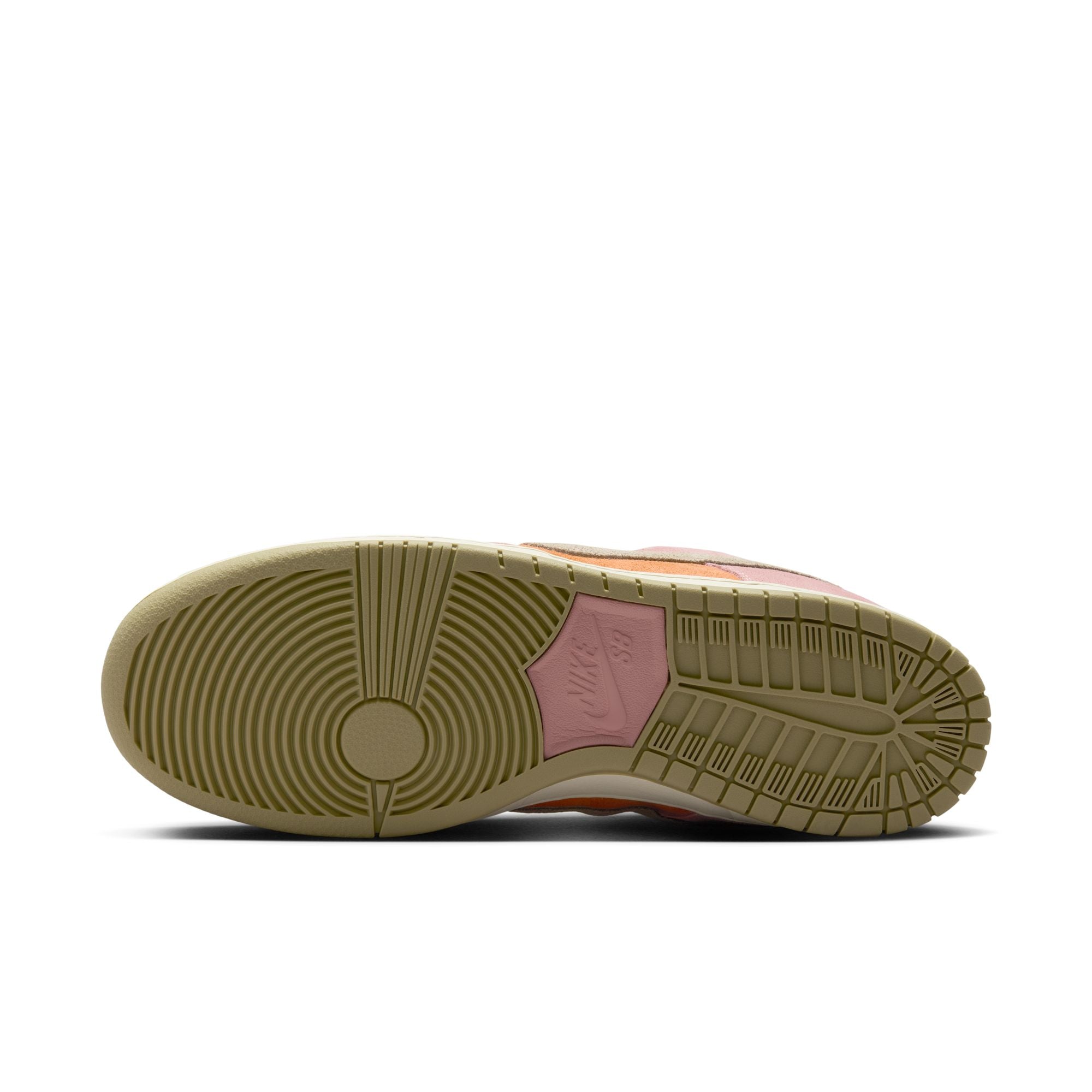 Nike SB Dunk Low Pro Shoes - Red Stardust/Neutral Olive/Monarch