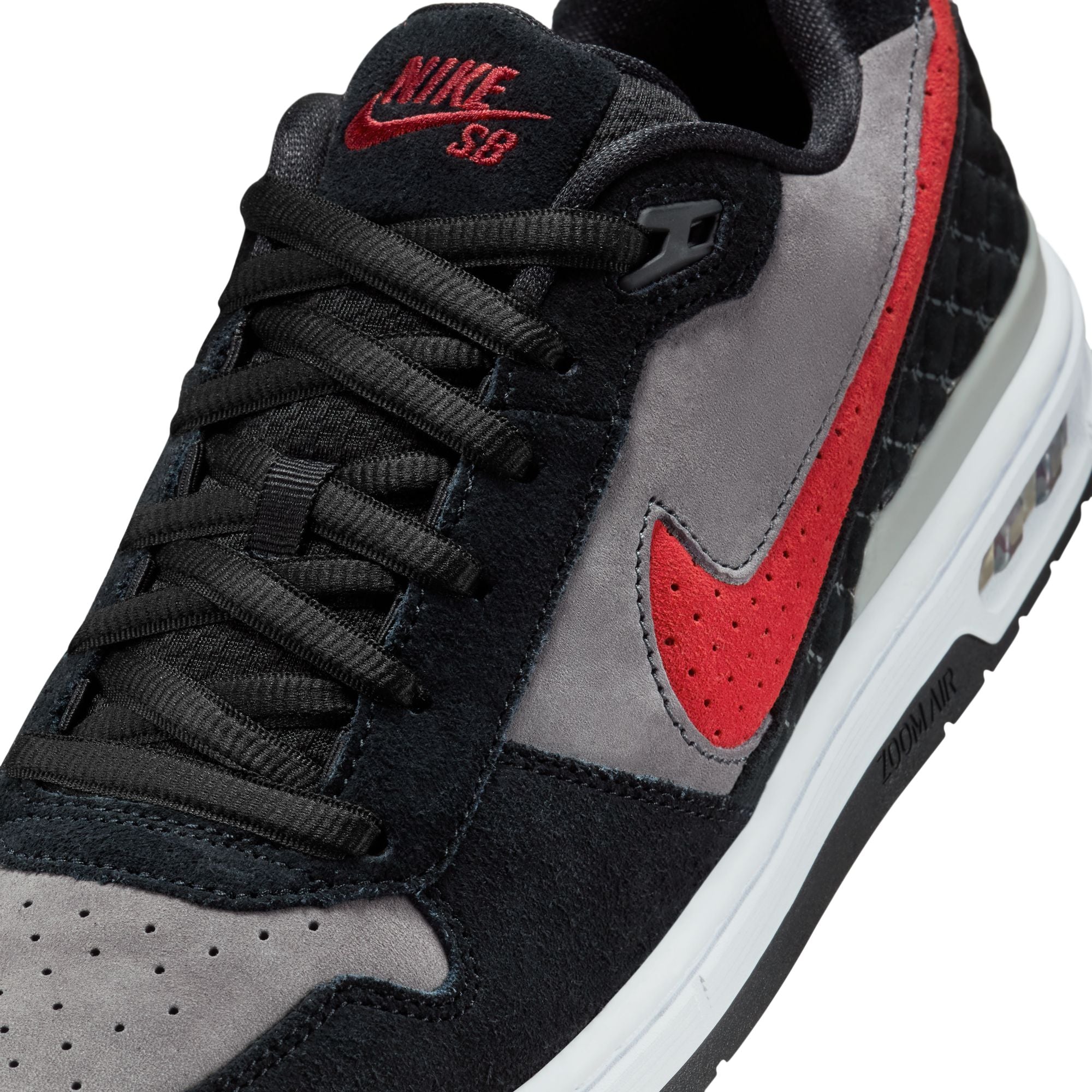 Nike SB P-Rod 1 Paul Rodriguez Shoes - Black/Varsity Red-Flint Grey-Black