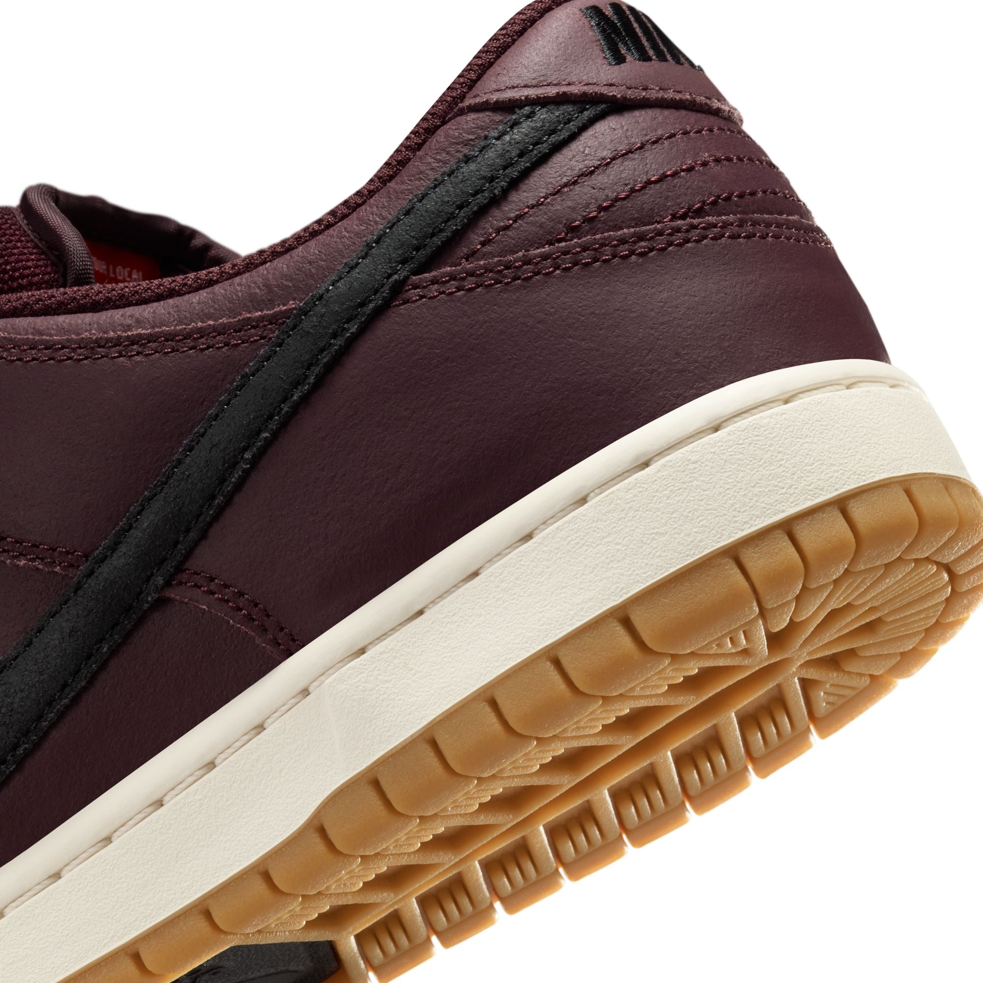 Nike SB Dunk Low Pro ISO Shoes - Burgundy Crush/Black-Mystic