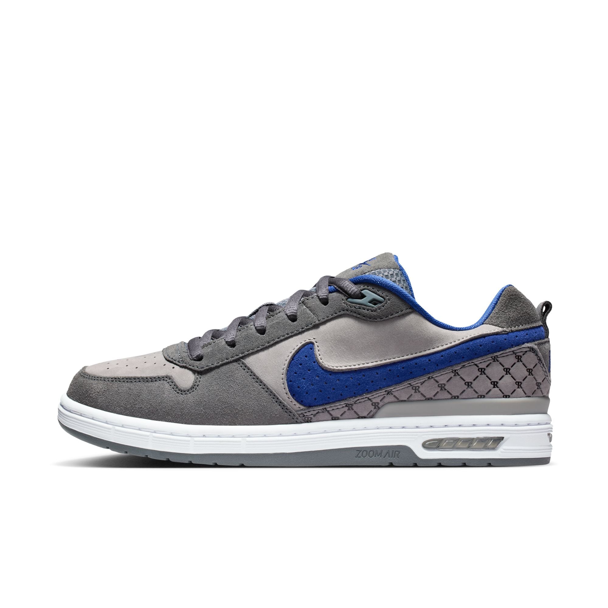 Nike SB P-Rod 1 Paul Rodriguez Shoes - Flint Grey/Deep Royal Blue-Flint Grey