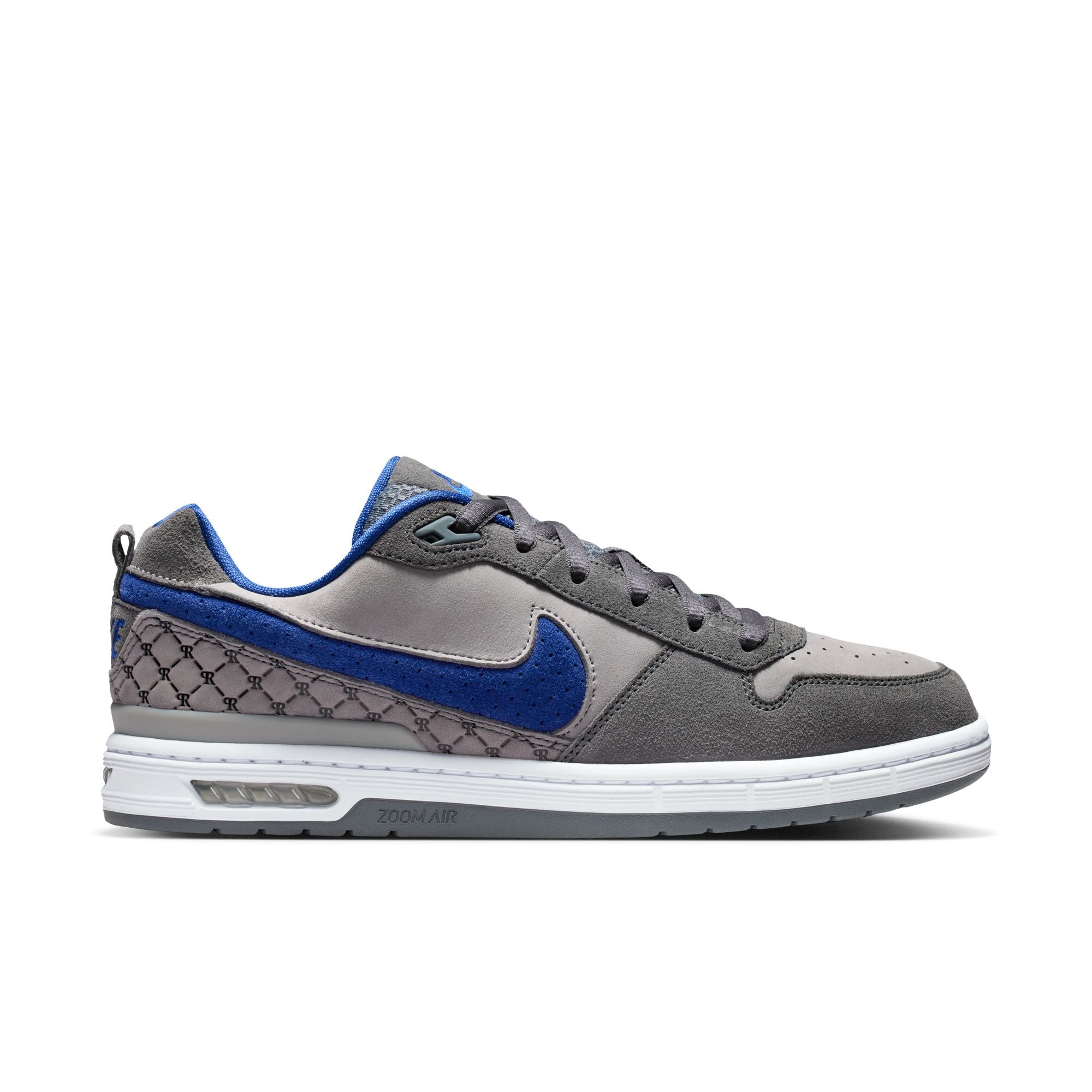 Nike SB P-Rod 1 Paul Rodriguez Shoes - Flint Grey/Deep Royal Blue-Flint Grey