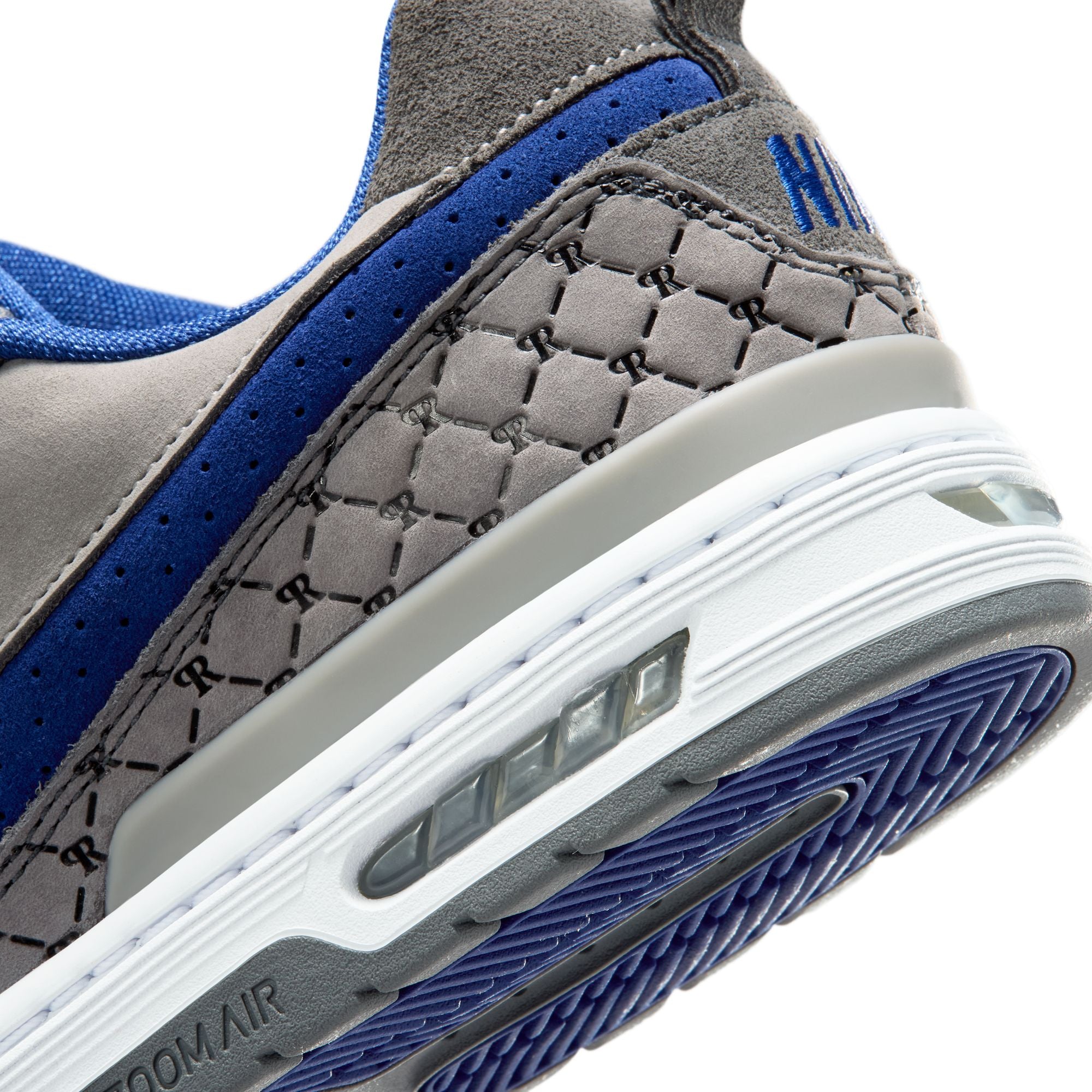 Nike SB P-Rod 1 Paul Rodriguez Shoes - Flint Grey/Deep Royal Blue-Flint Grey