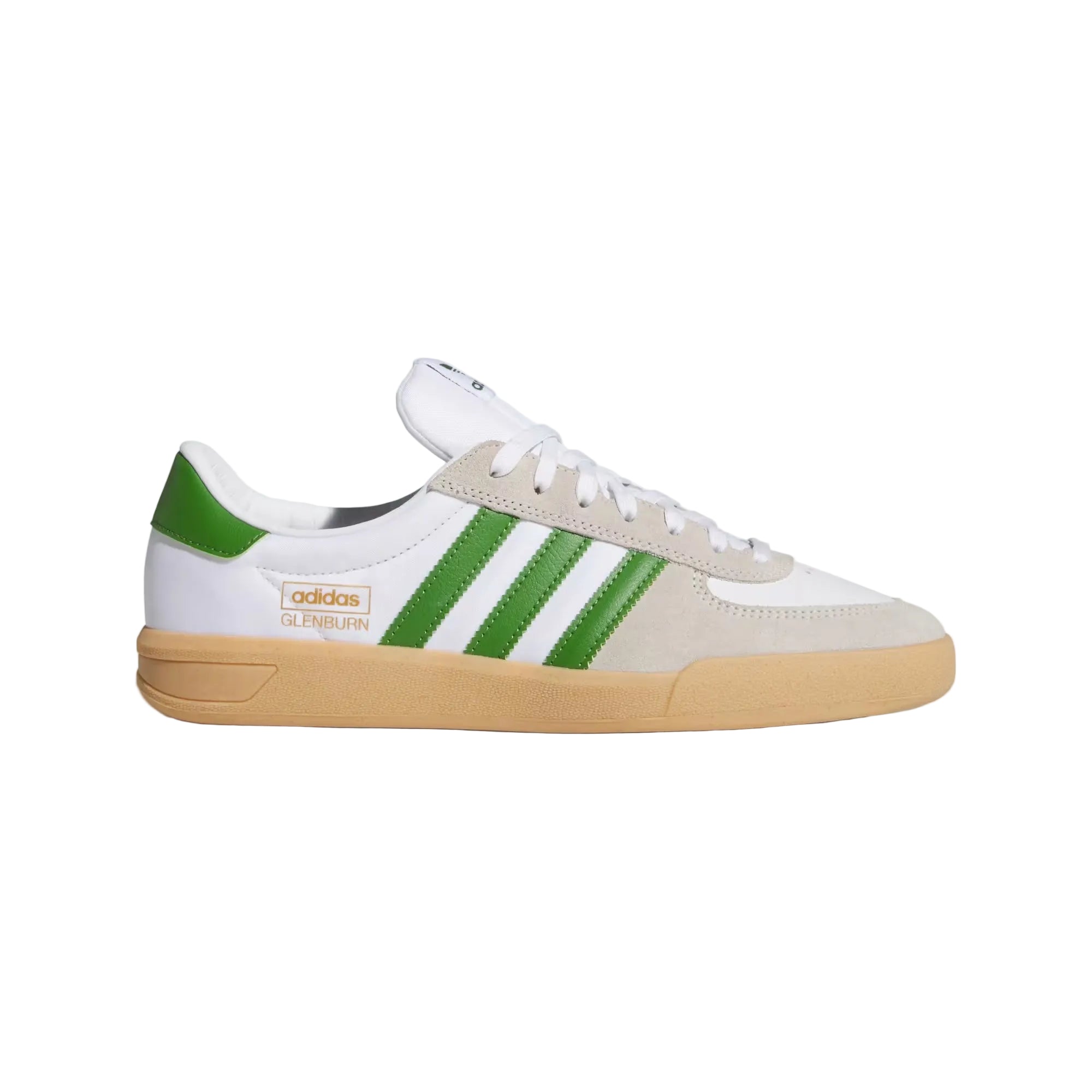Adidas Skateboarding Glenburn Shoes - Cloud White/Crew Green/Gum
