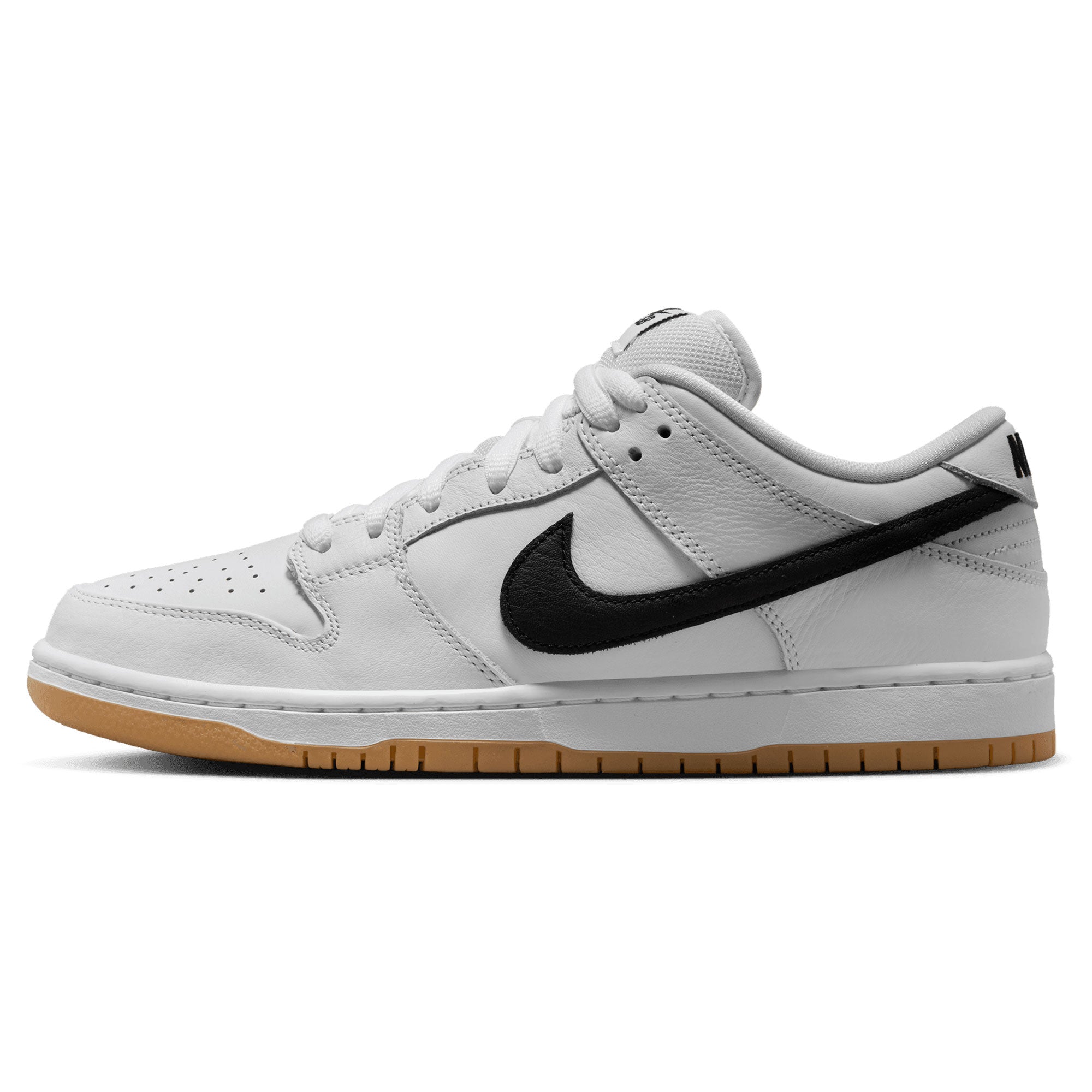Nike SB Dunk Low Shoes - White/Black-Gum