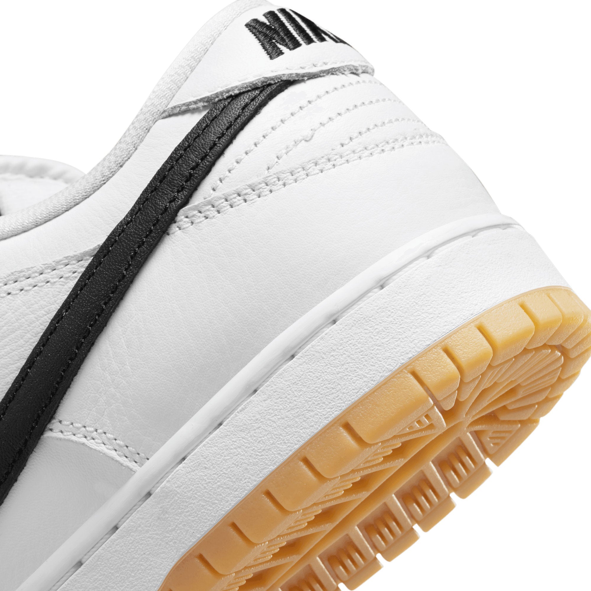 Nike SB Dunk Low Shoes - White/Black-Gum