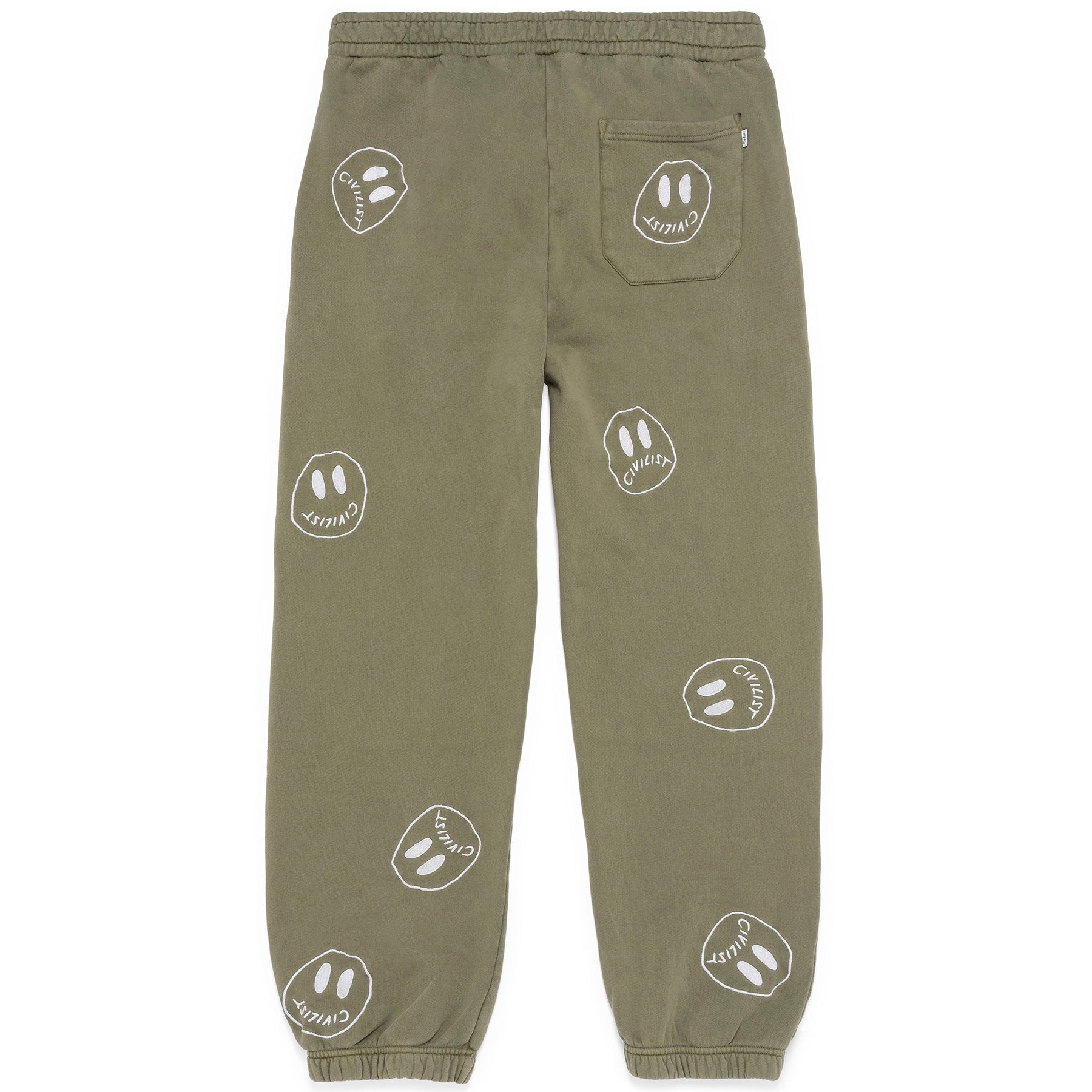 Civilist Allover Smiler Joggers - Olive