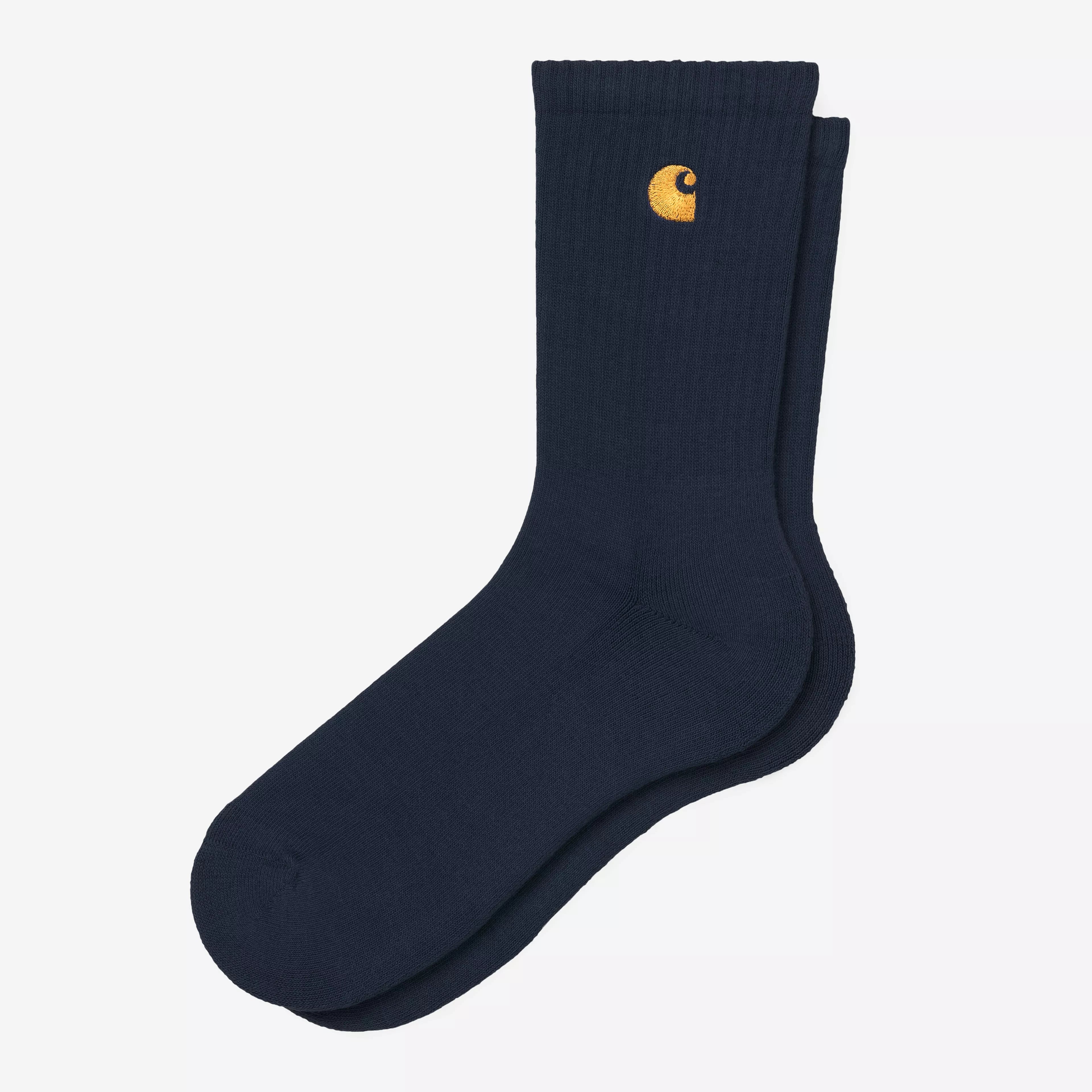Carhartt WIP Chase Socks - Dark Navy/Gold