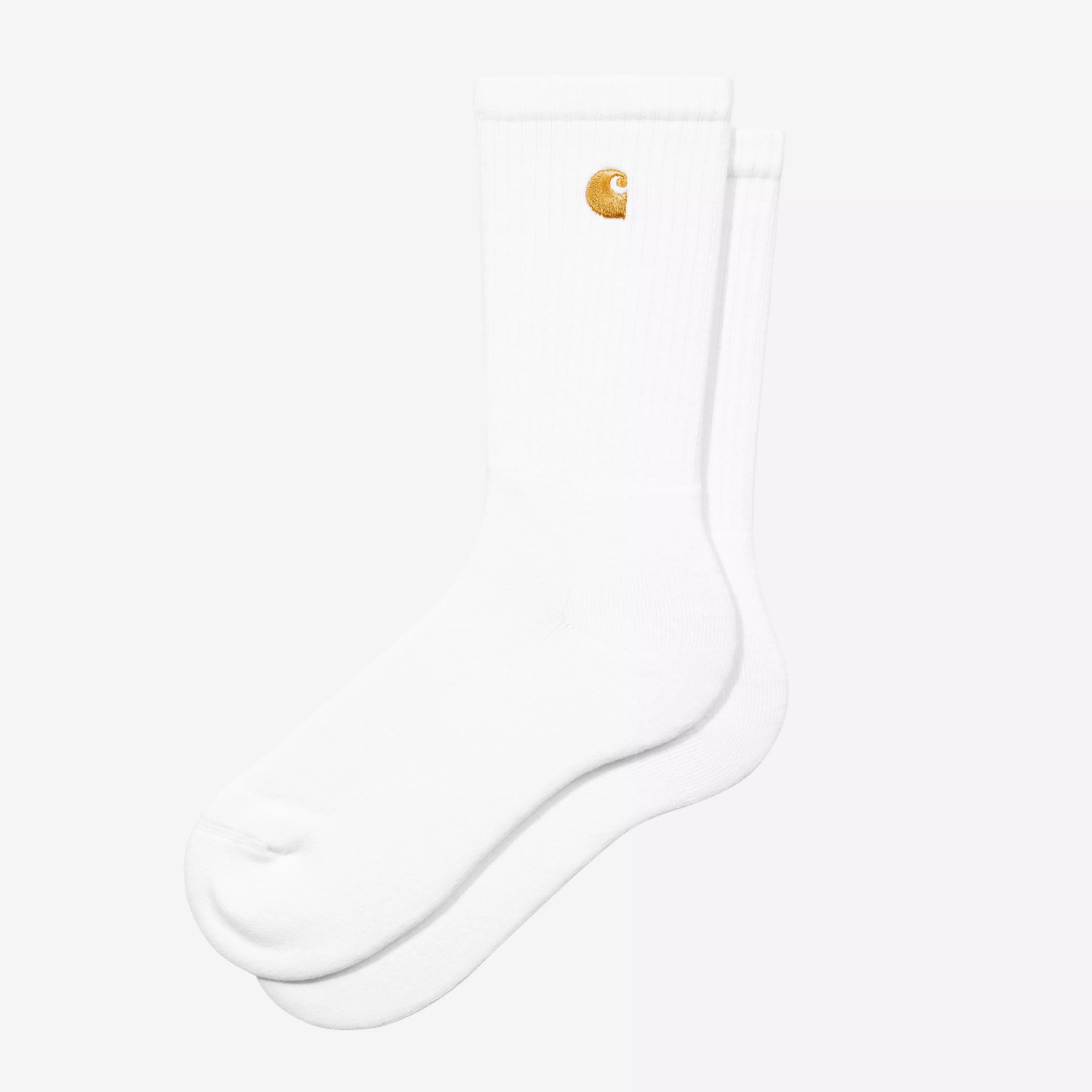 Carhartt WIP Chase Socks - White/Gold