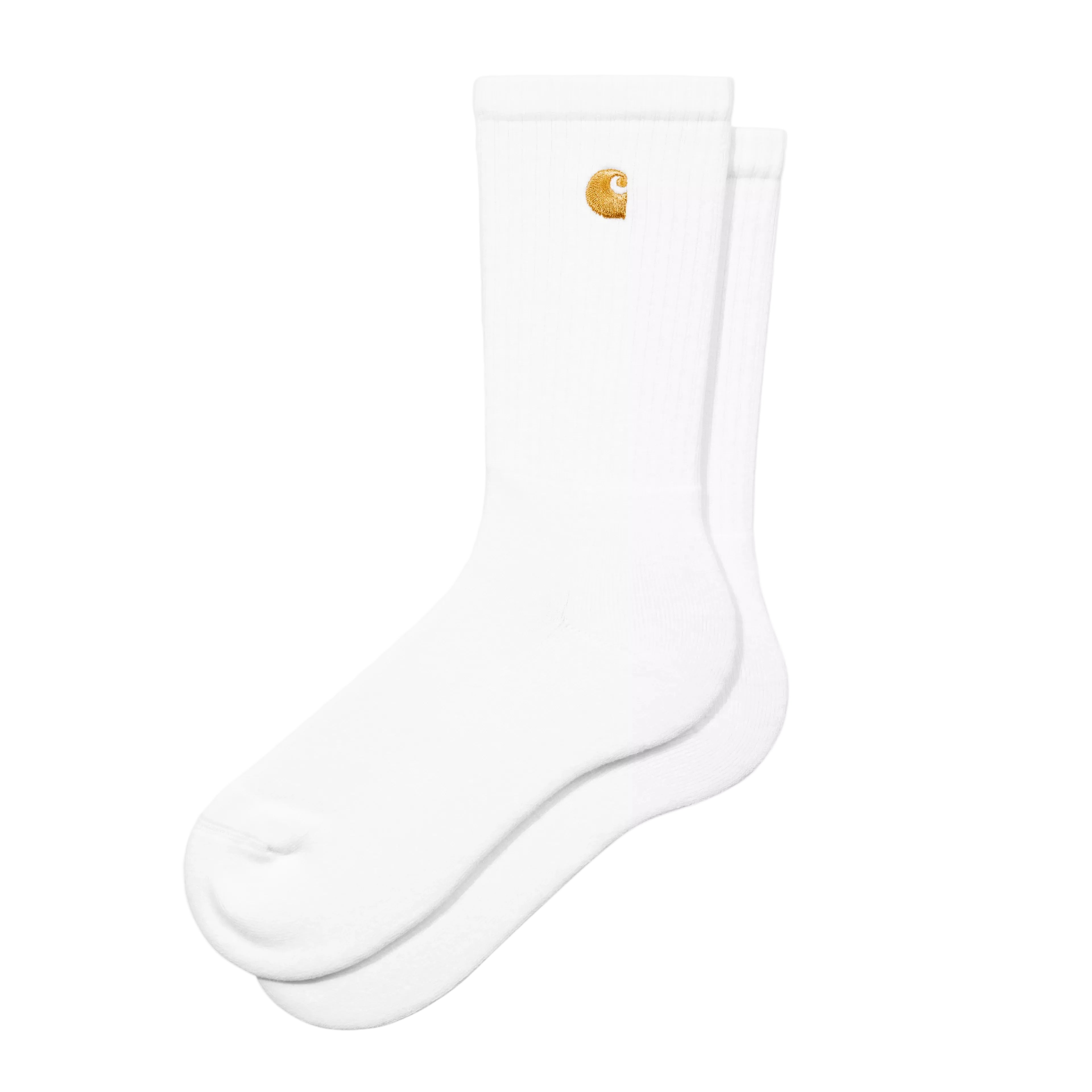 Carhartt WIP Chase Socks - White/Gold