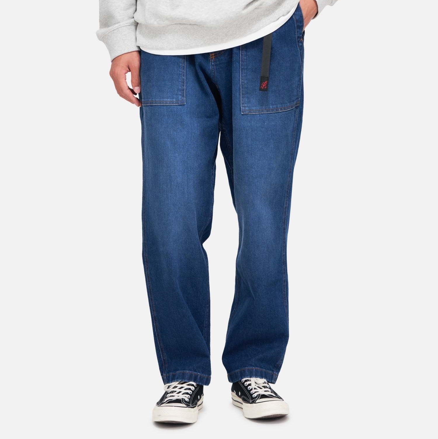 Gramicci Stretch Denim Loose Tapered Ridge Pant - Dark Used