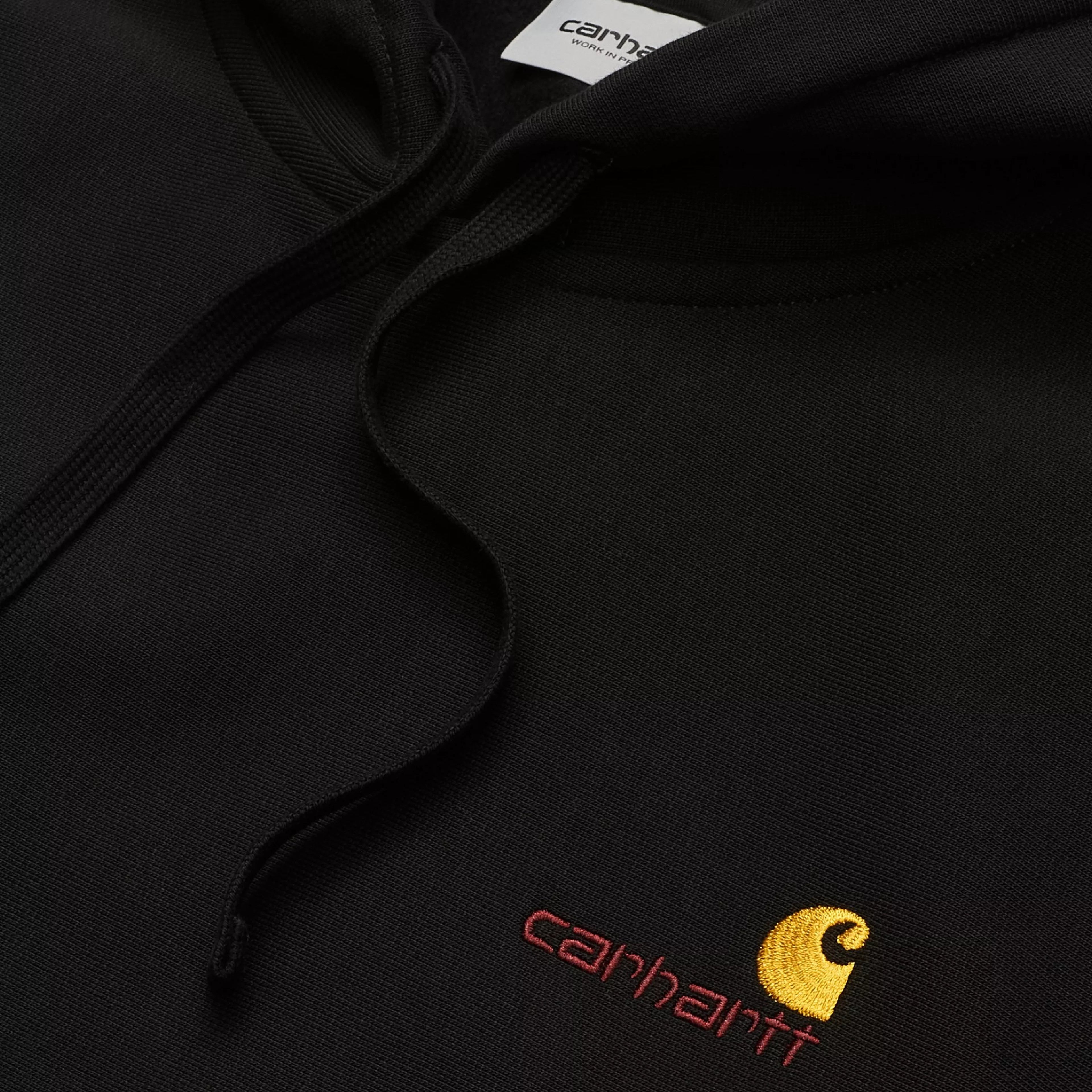 Carhartt WIP Hooded American Script Jacket - Black