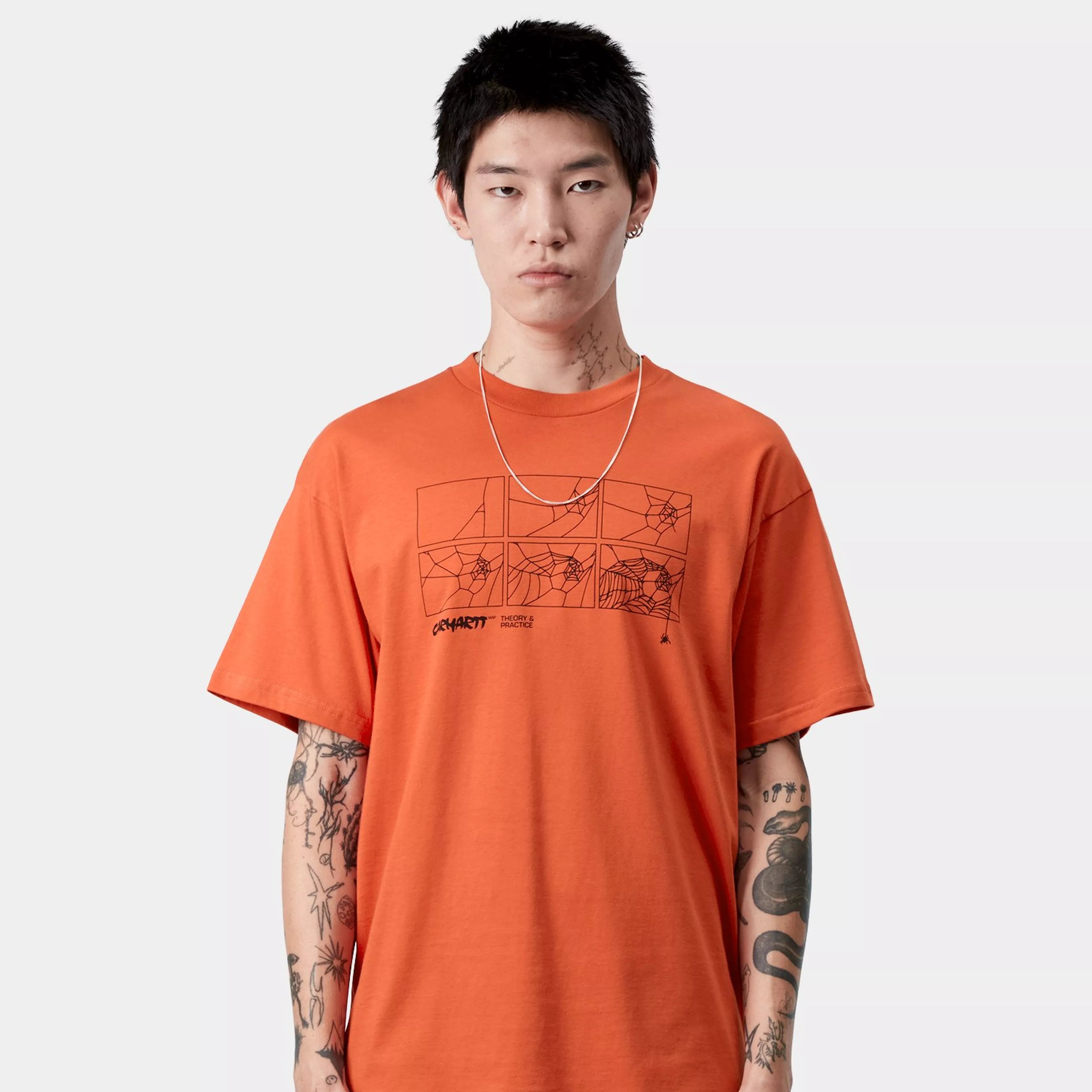 Carhartt WIP S/S Theory & Practice T-Shirt - Persimmon