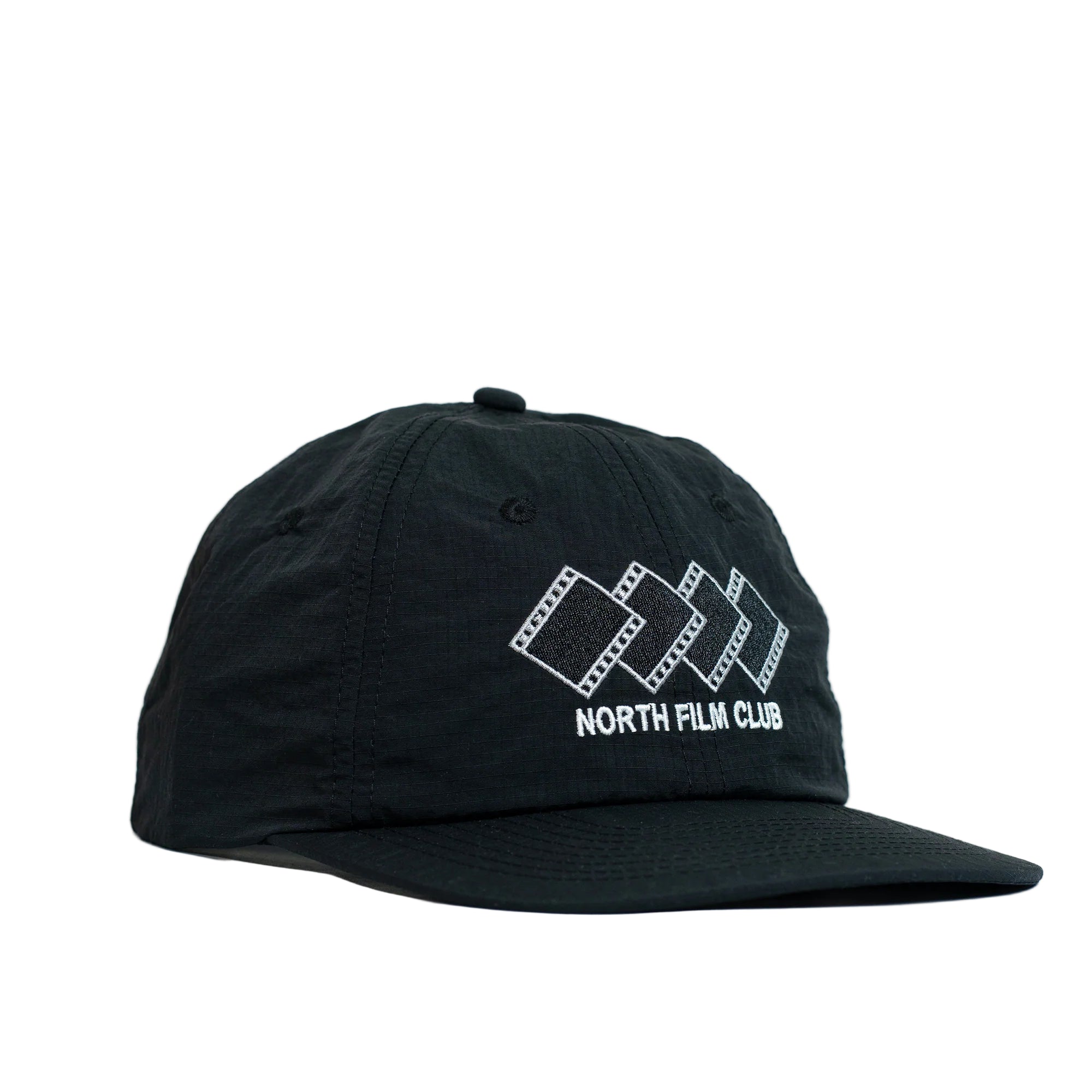 North Film Club Cap - Black Ripstop