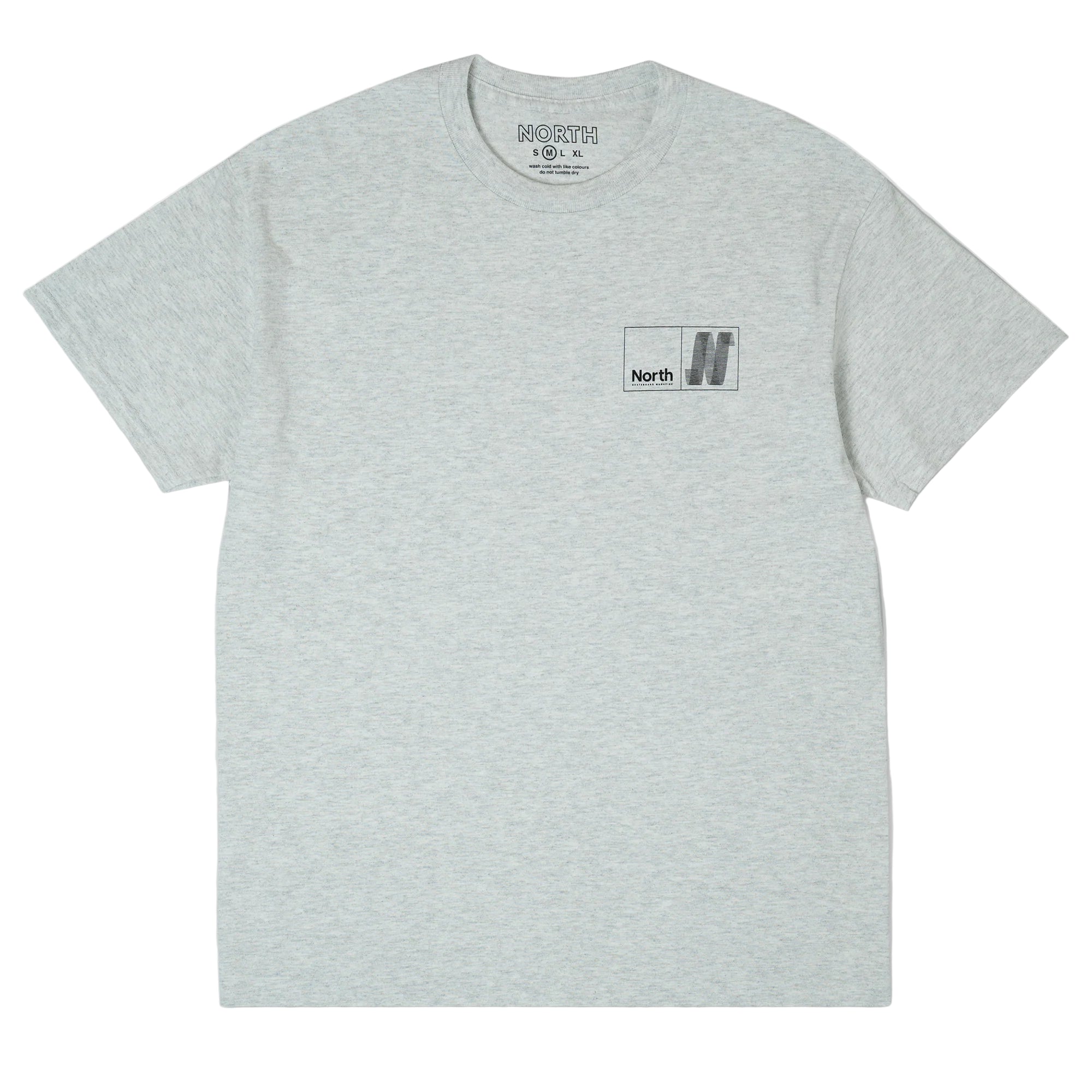 North N Logo T-shirt - Ash/Black