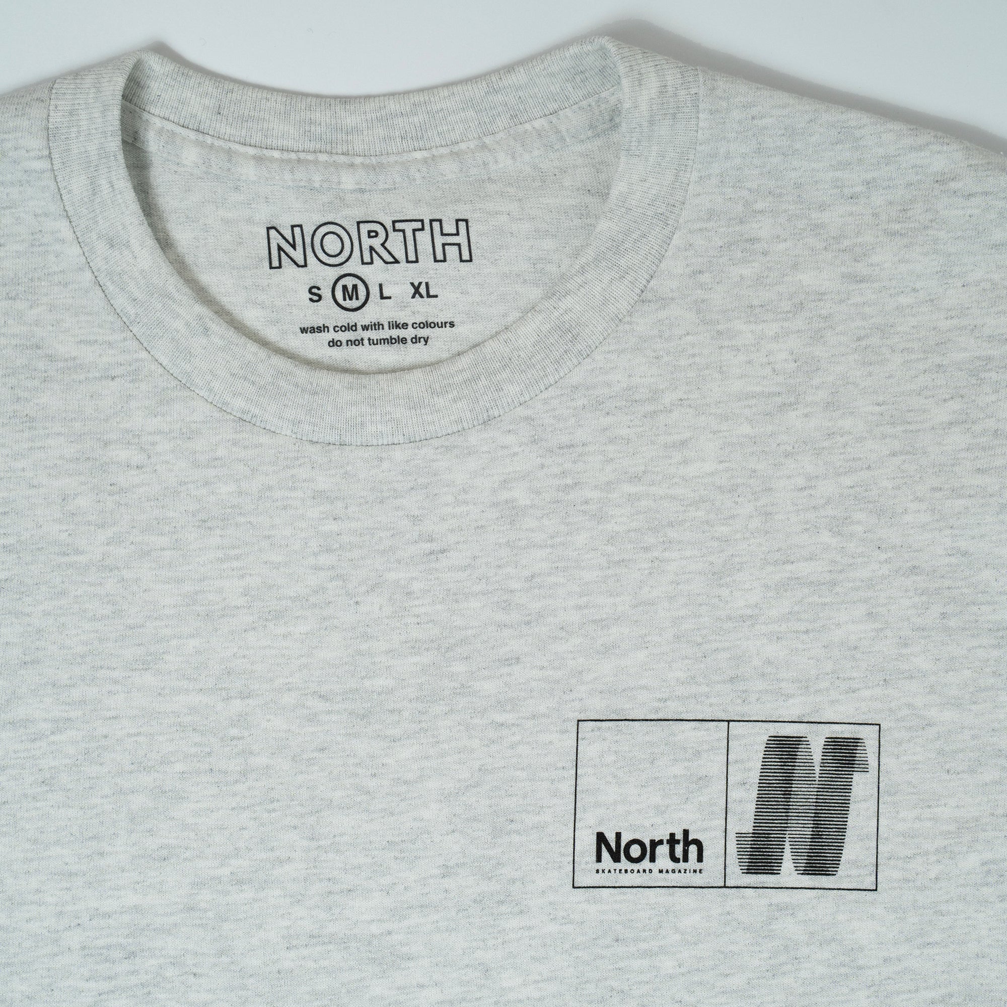 North N Logo T-shirt - Ash/Black