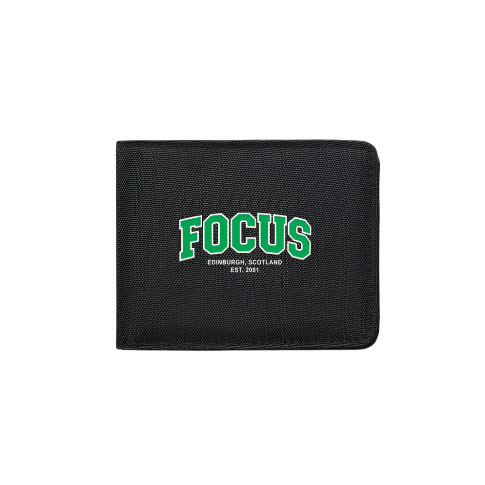 Focus College Fold Wallet - Black/Green