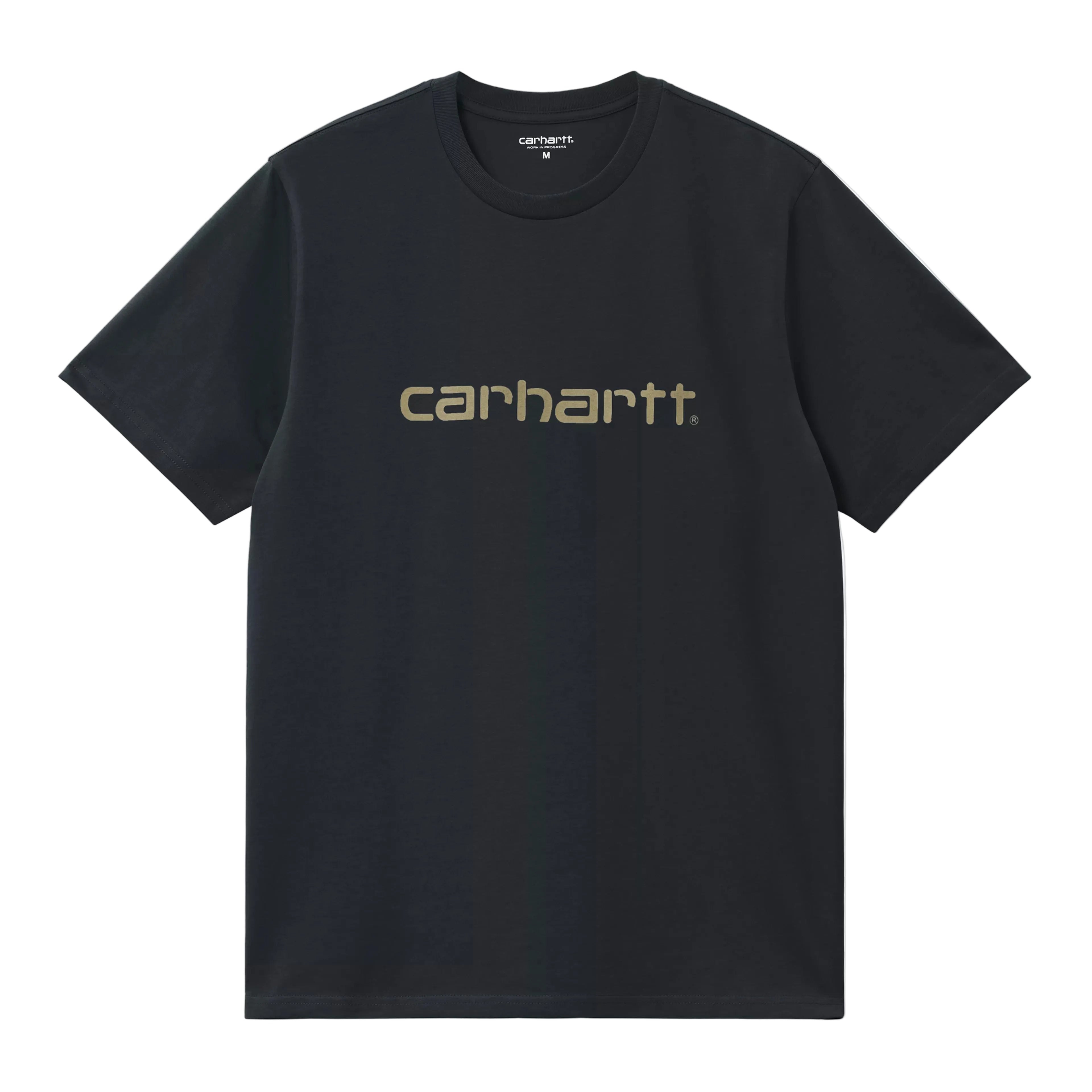 Carhartt WIP Script Short Sleeve T-shirt - Deep Night/Gentle Green