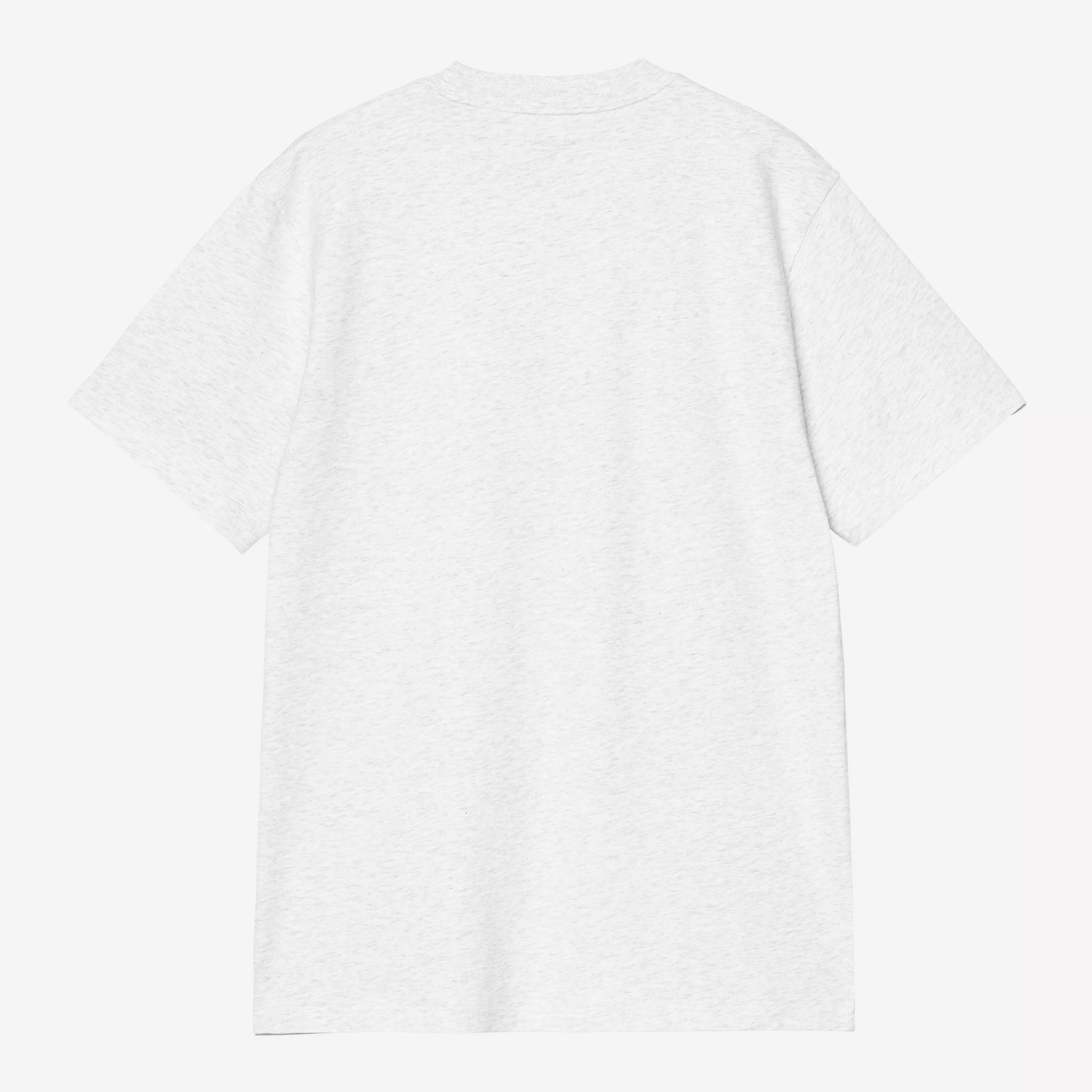 Carhartt WIP Script Short Sleeve T-shirt - Ash Heather/Cozy Purple