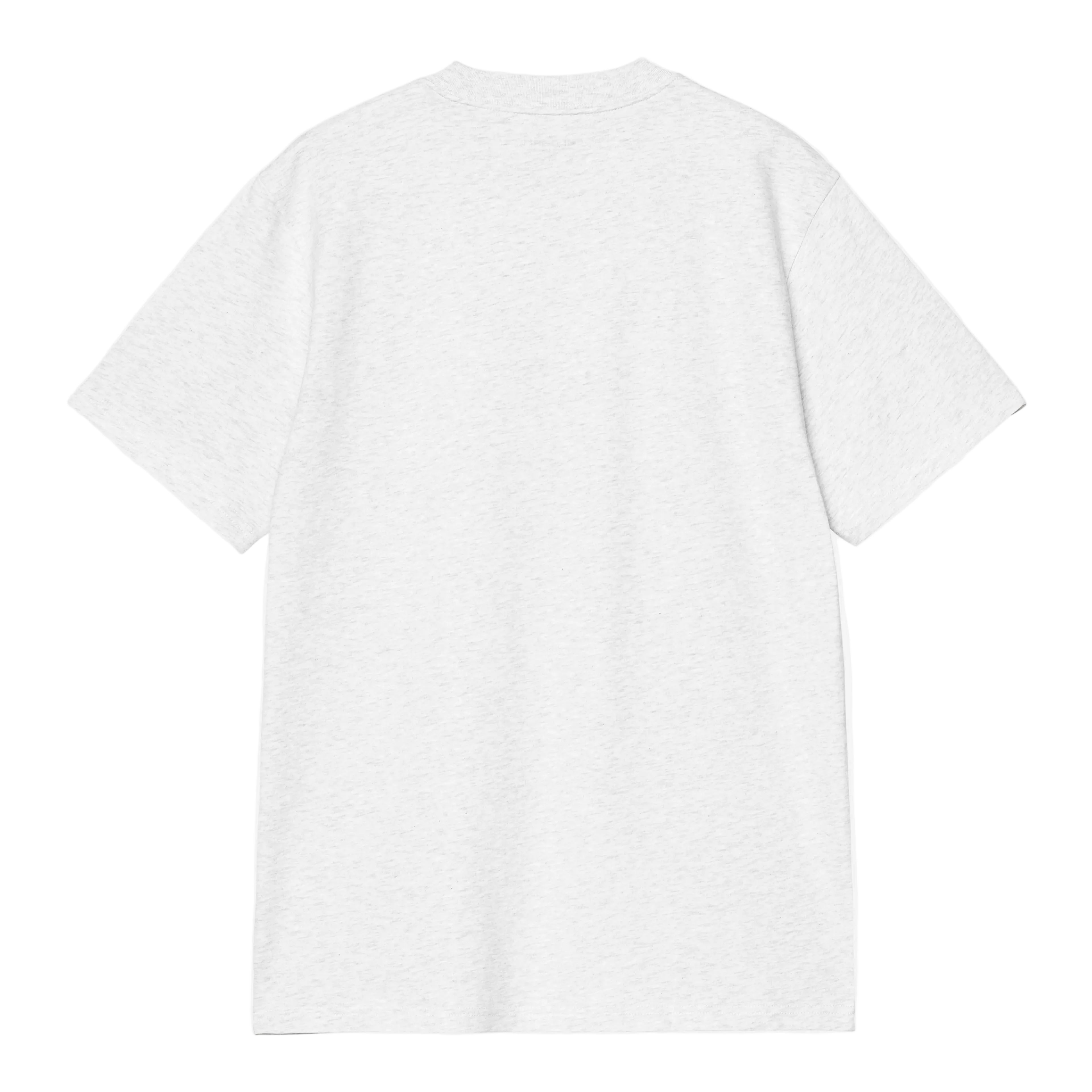 Carhartt WIP Script Short Sleeve T-shirt - Ash Heather/Cozy Purple