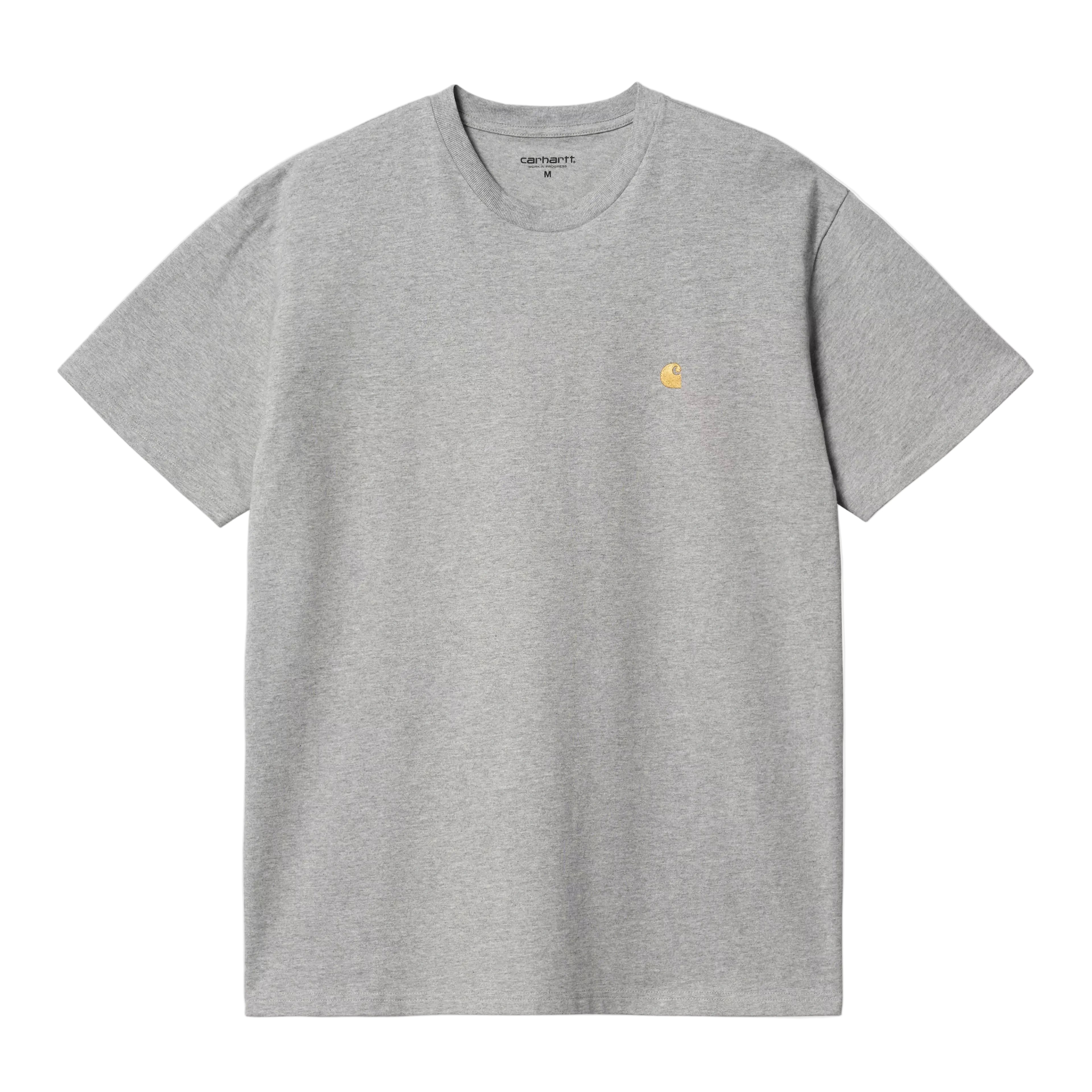 Carhartt WIP S/S Chase T-shirt - Grey Heather/Gold