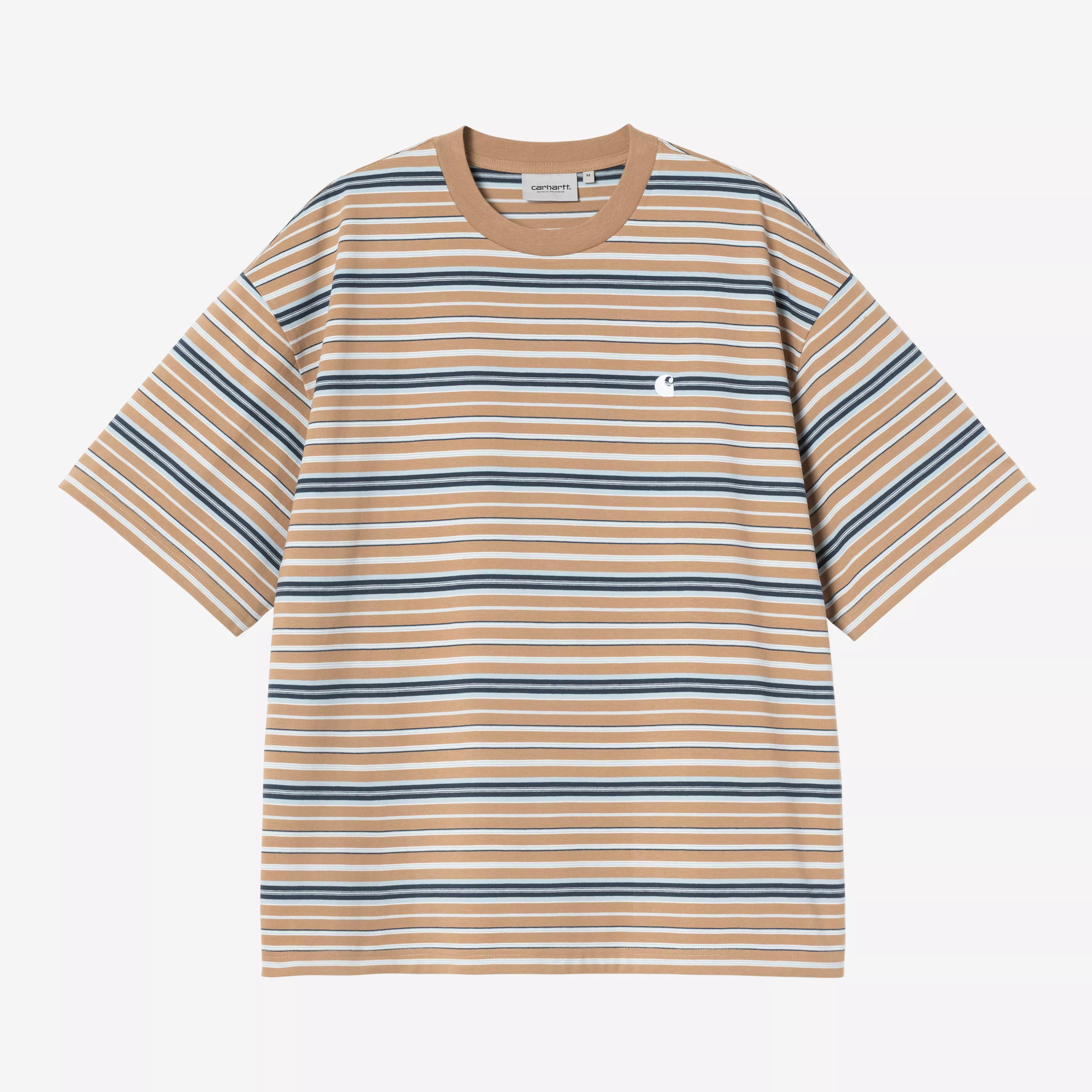 Carhartt WIP S/S Zane T-shirt - Zane Stripe/Peanut