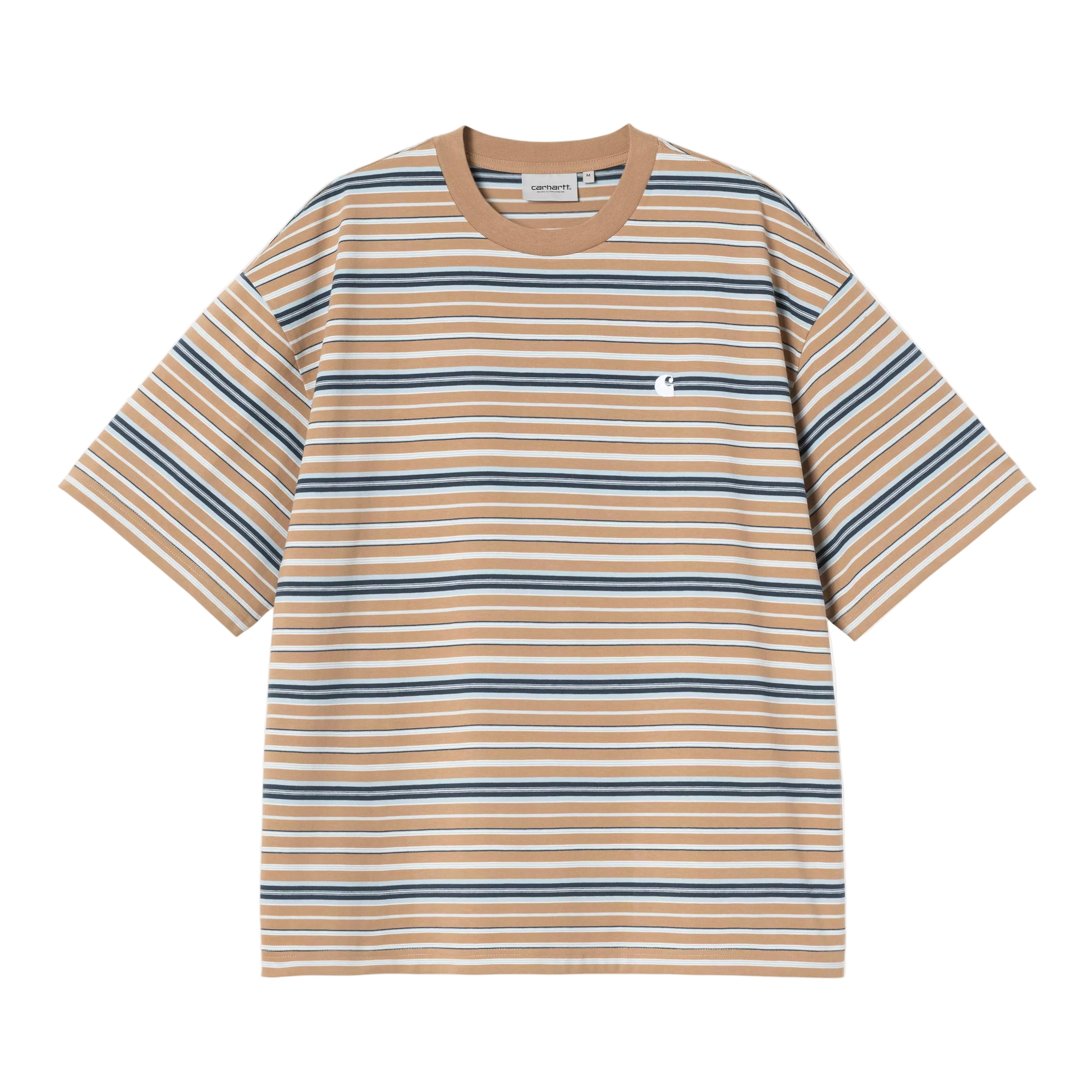 Carhartt WIP S/S Zane T-shirt - Zane Stripe/Peanut