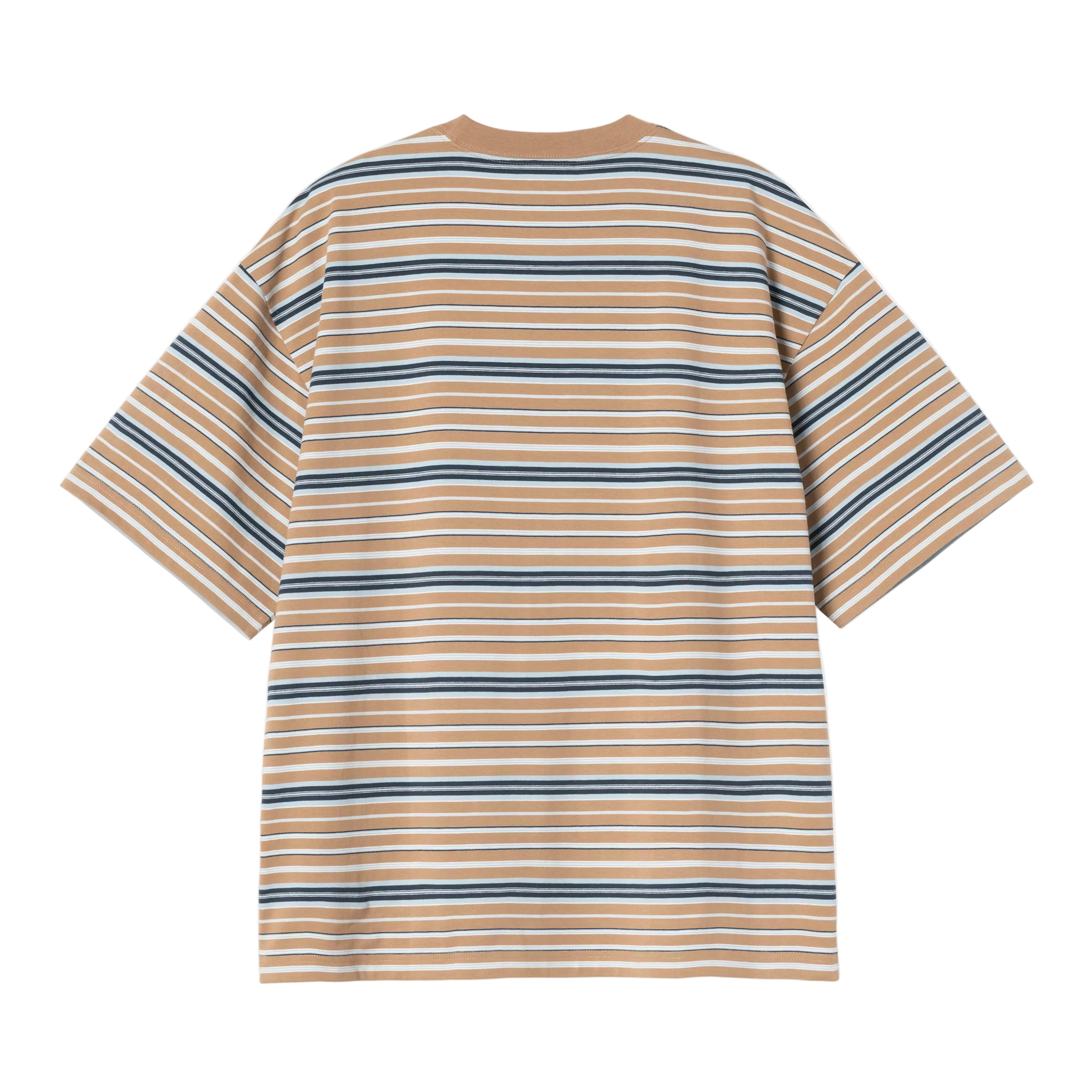 Carhartt WIP S/S Zane T-shirt - Zane Stripe/Peanut