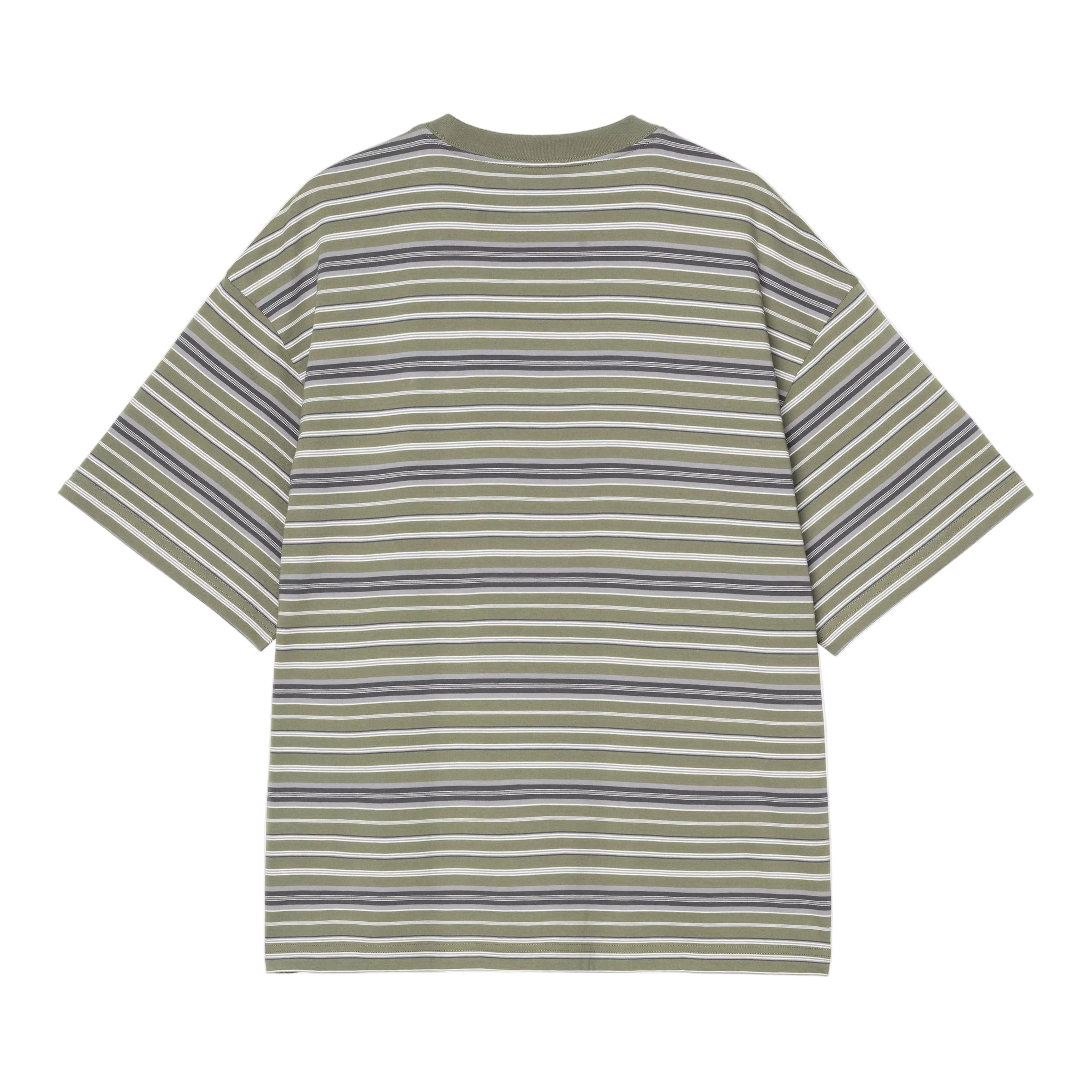 Carhartt WIP S/S Zane T-shirt - Zane Stripe/Dollar Green