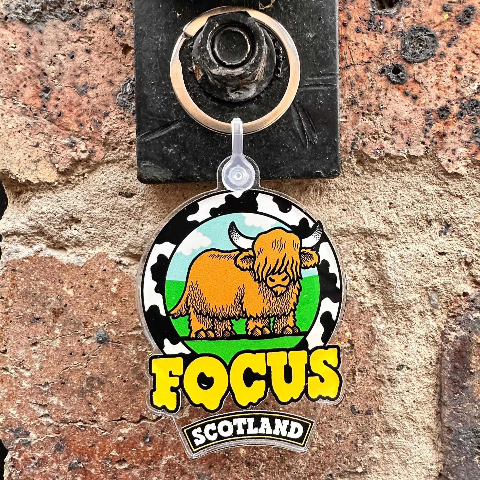 Focus Melted Coo Acrylic Keychain